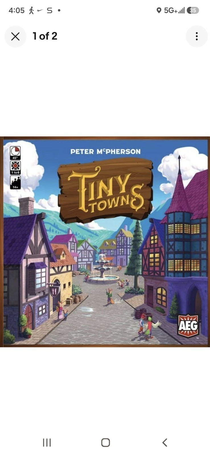 Tiny Towns Board Game (2019) 6f