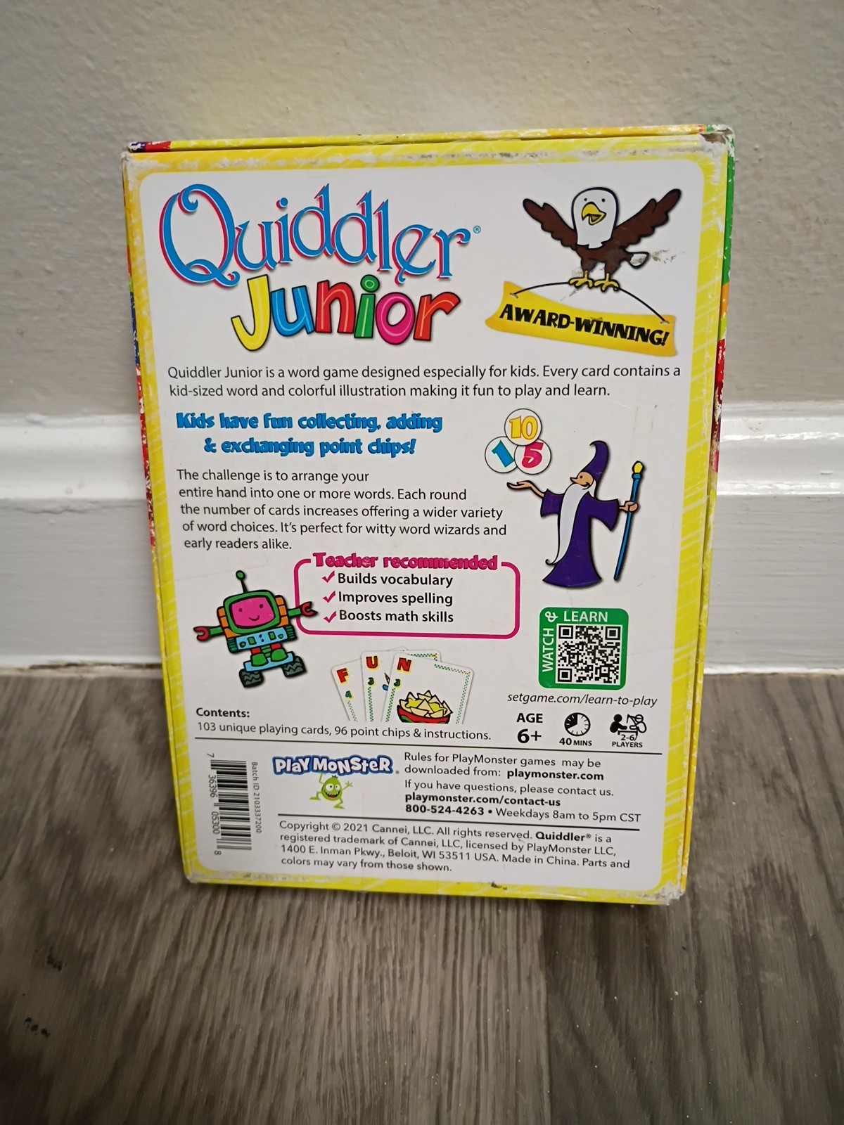 Quiddler Junior Set Enterprises Inc Game Complete Set Enterprises EUC