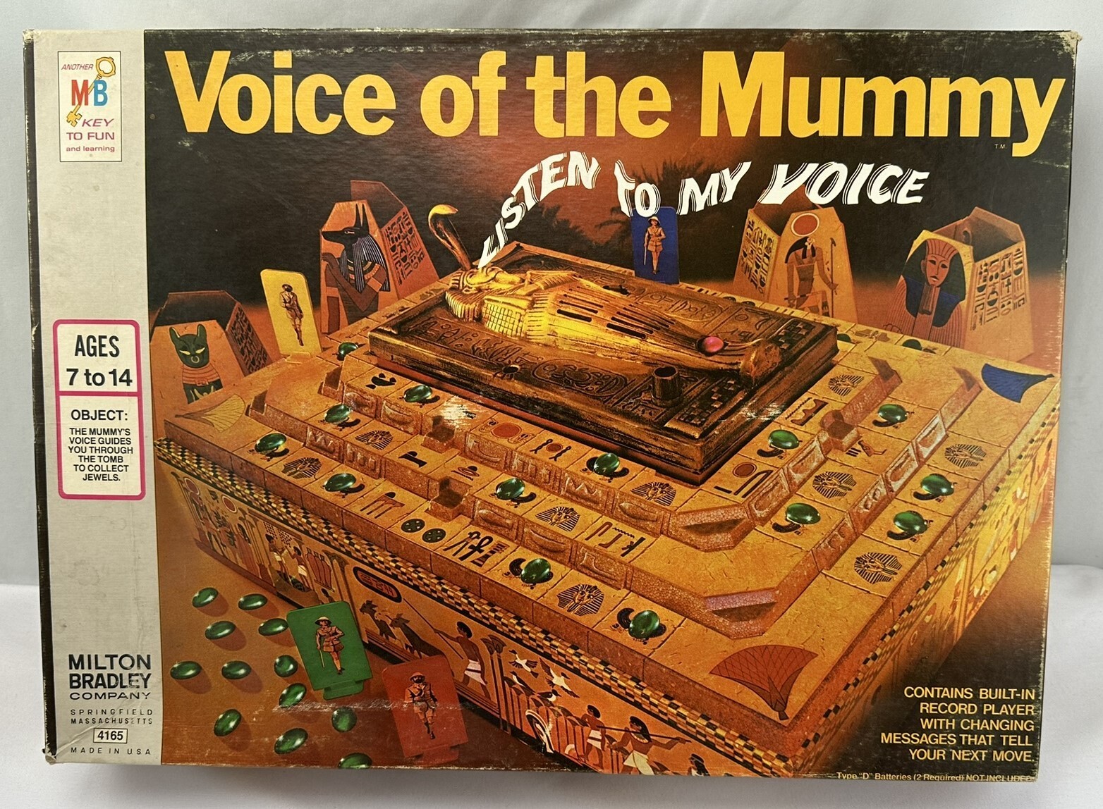 1971 Voice of the Mummy Game by Milton Bradley Complete/Working in Great Cond