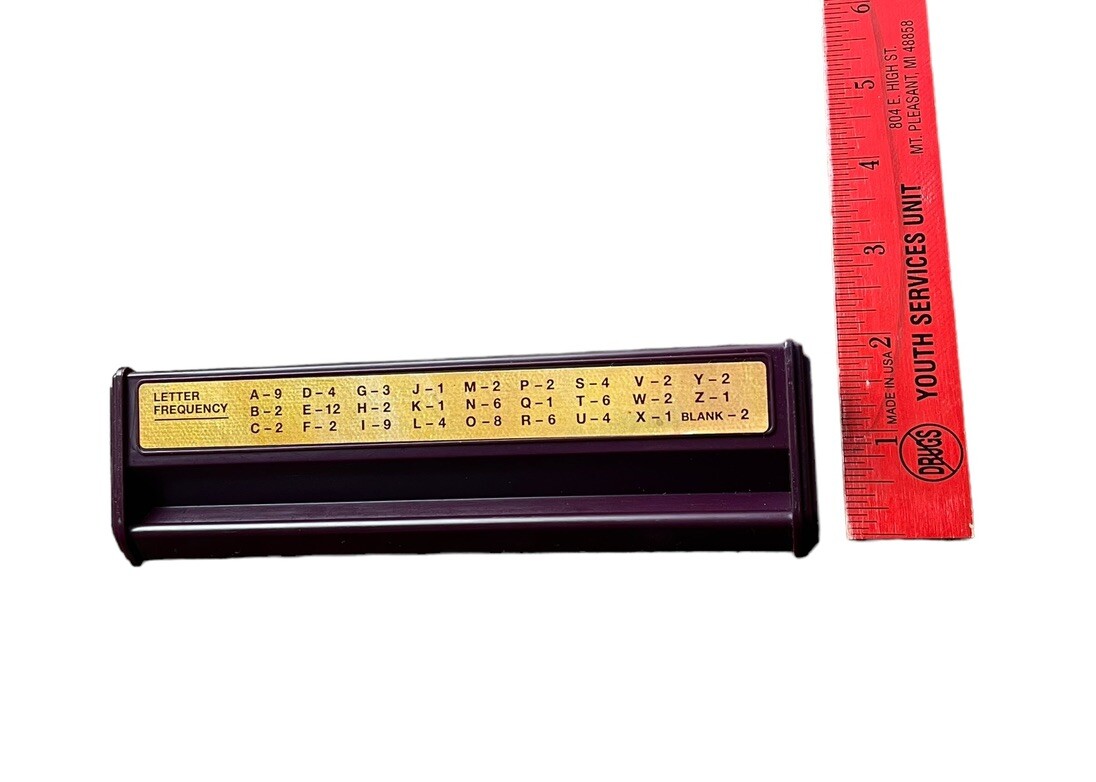 Set of 2 Vintage 1999 RACKS Replacements ONLY For Scrabble Deluxe Game PIECES