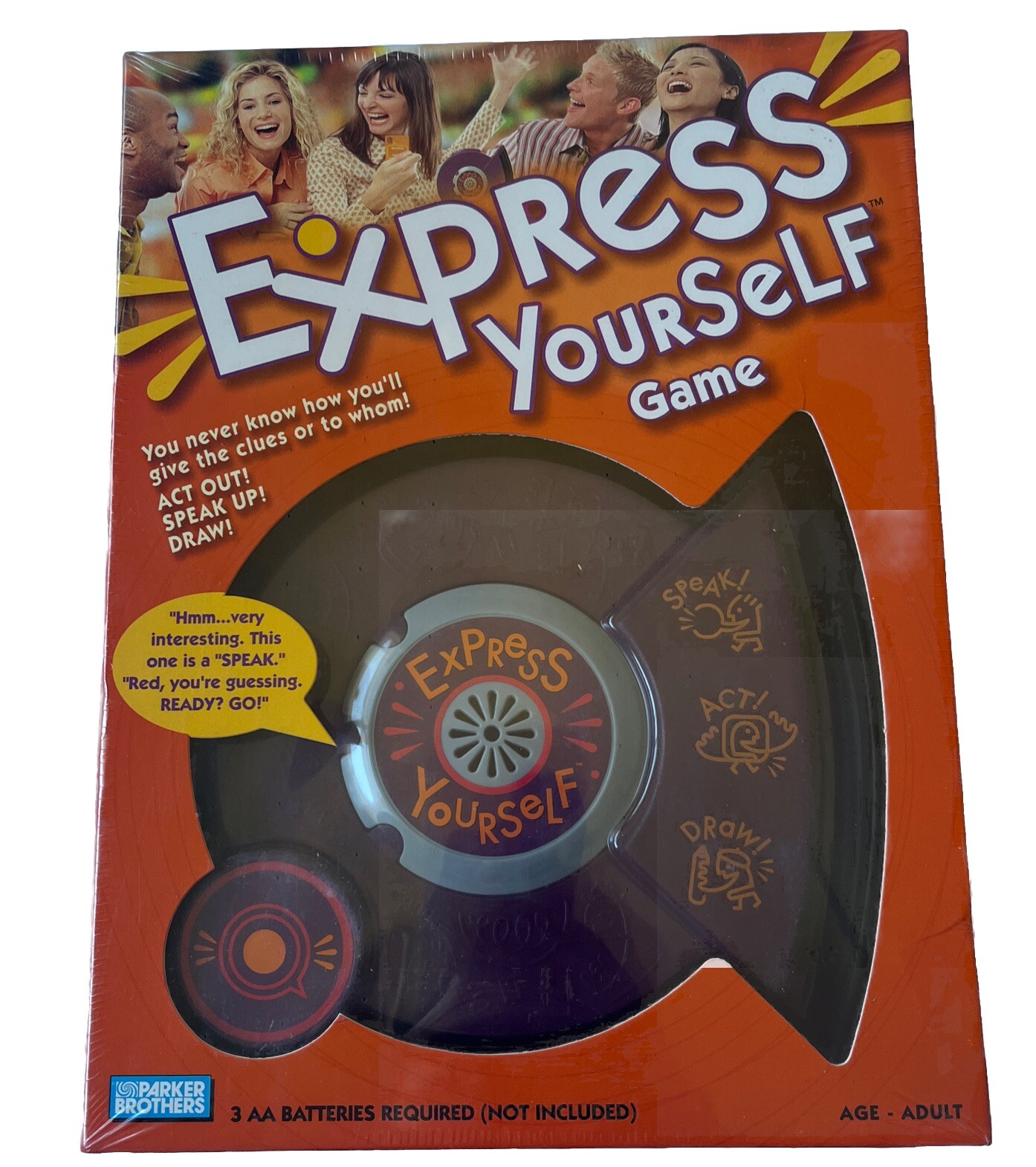 NEW, 2003 Parker Brothers Express Yourself Electronic Board Game, Sealed