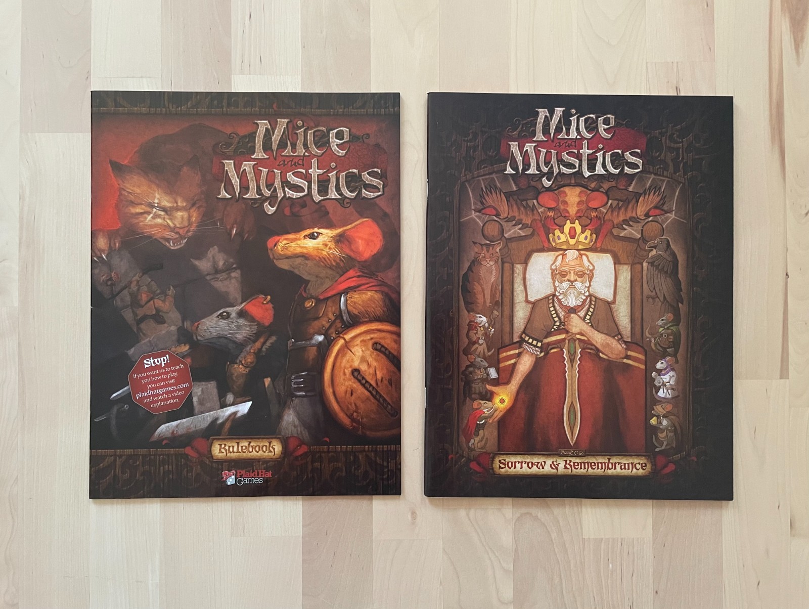 Mice and Mystics Board Game by Jerry Hawthorne Plaid Hat Games 1-4 Players NEW