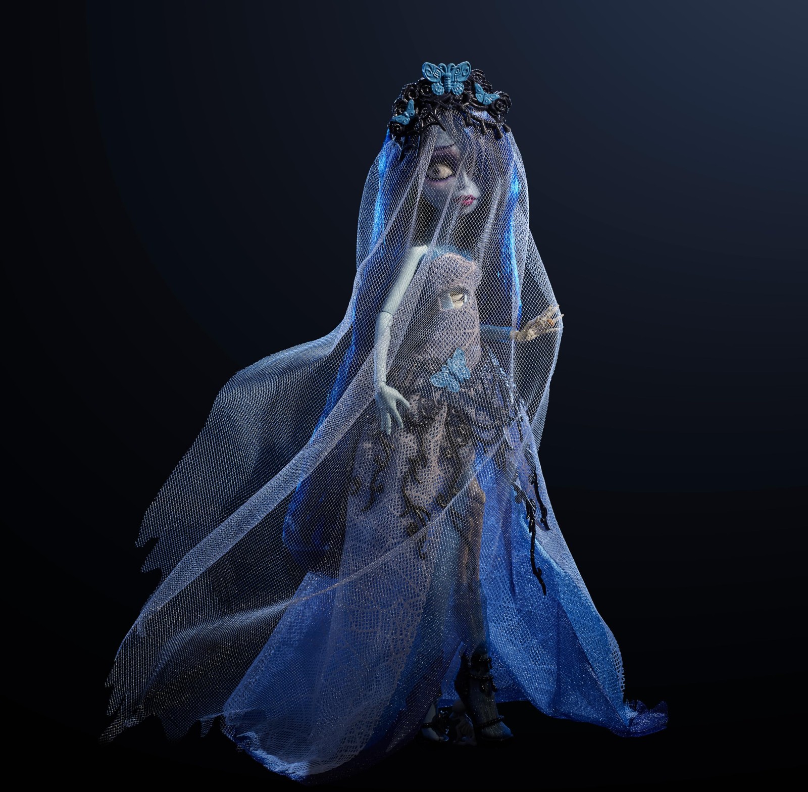 Monster High Skullector Corpse Bride Emily Collectible Doll Gothic Wedding Dress