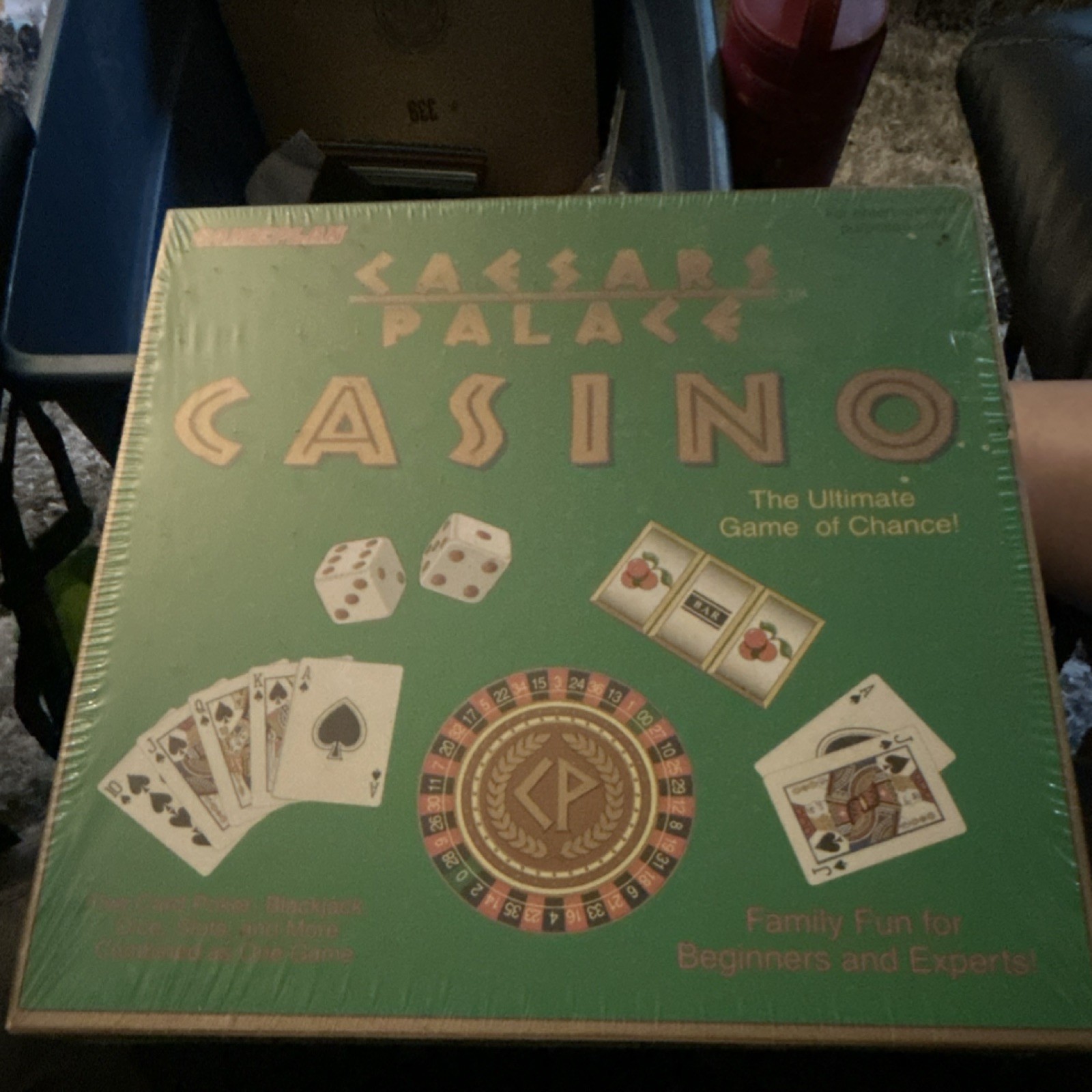 GamePlan Caesars Palace Casino Board Game Complete Vintage 1995 2+ Players Dice