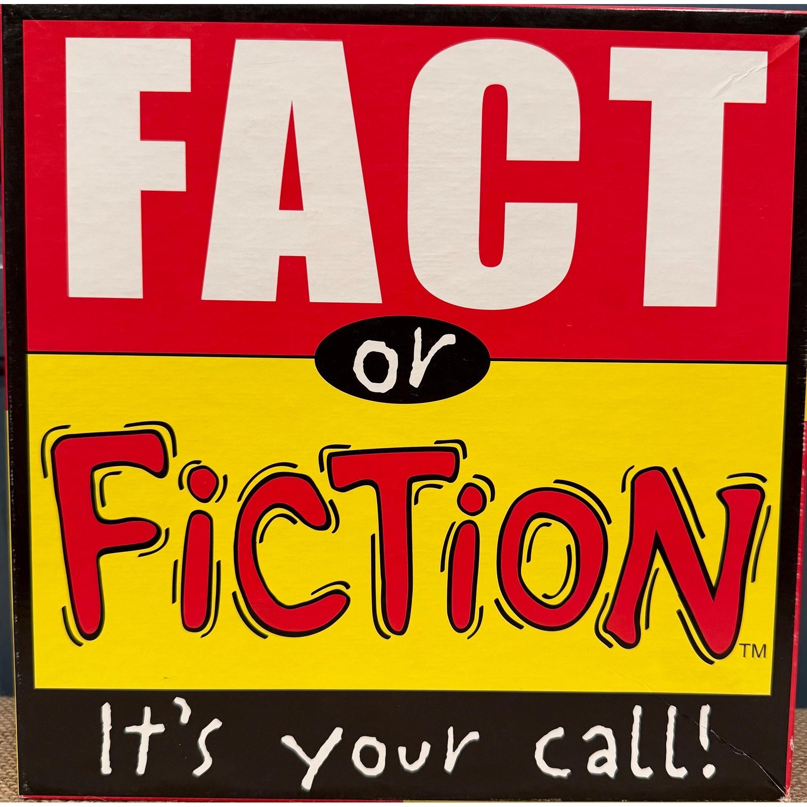Fact or Fiction Board Game University Games 2002 Trivia It’s Your Call 01432
