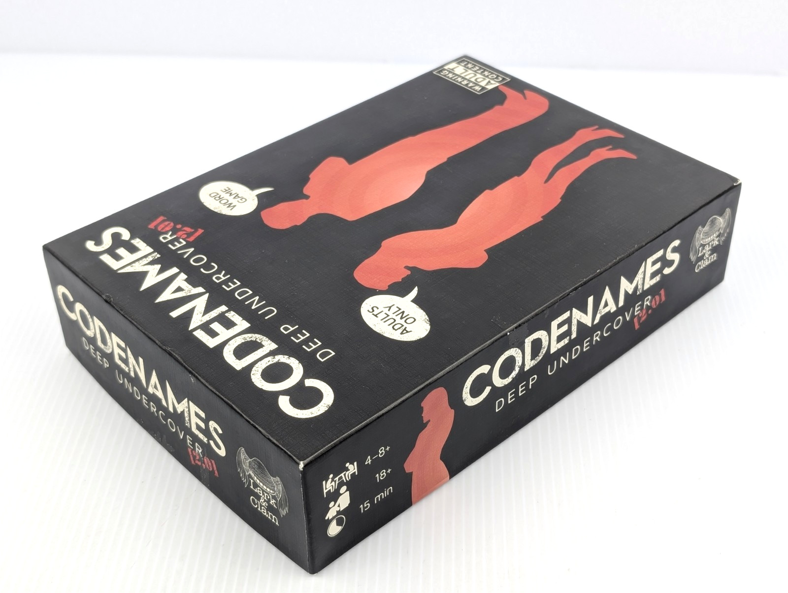 Codenames Deep Undercover 2.0 Adult Party Game 18+ Lark & Clam NEW OPEN BOX
