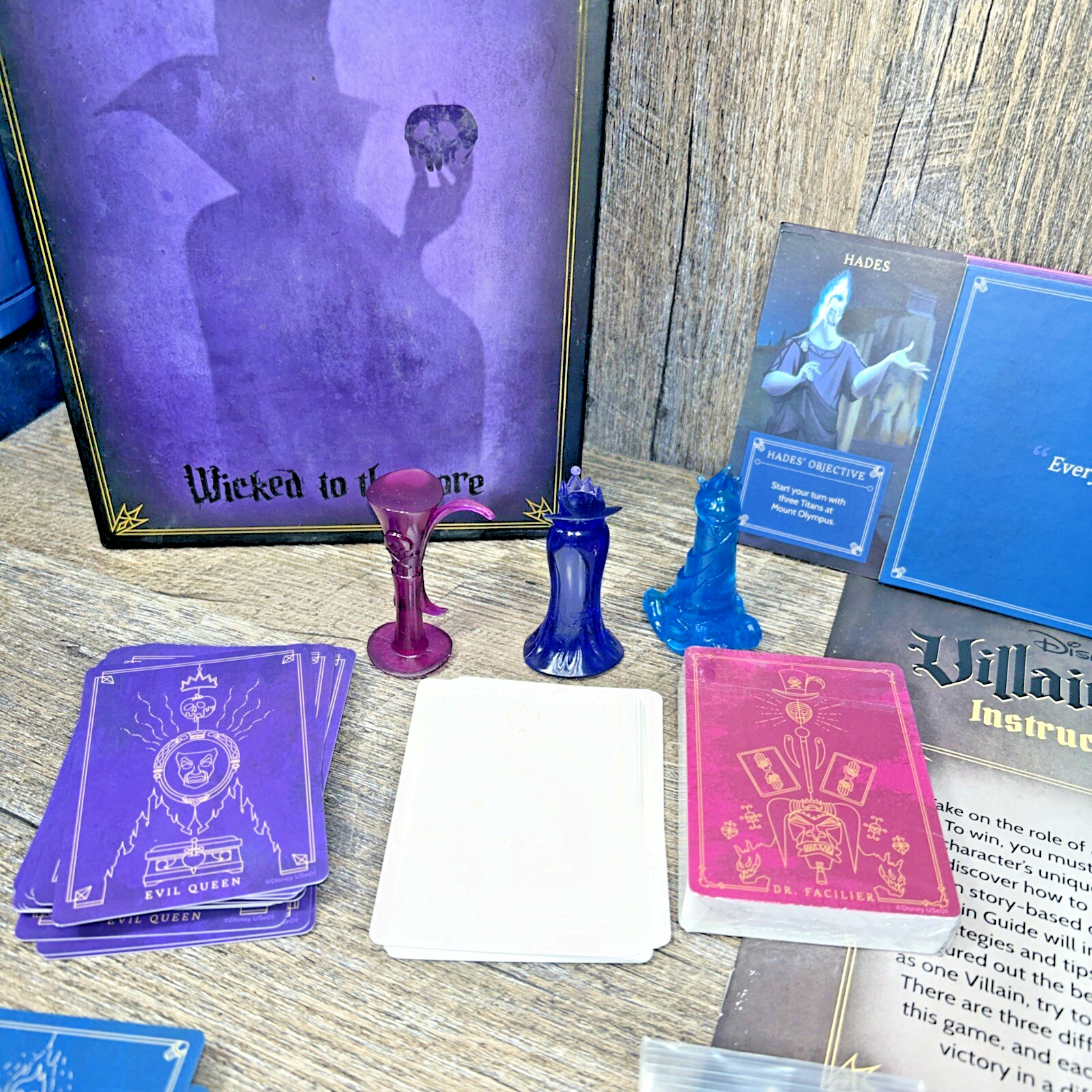 Disney Villainous Wicked to the Core COMPLETE Ravensburger 2019 Stand Alone Game