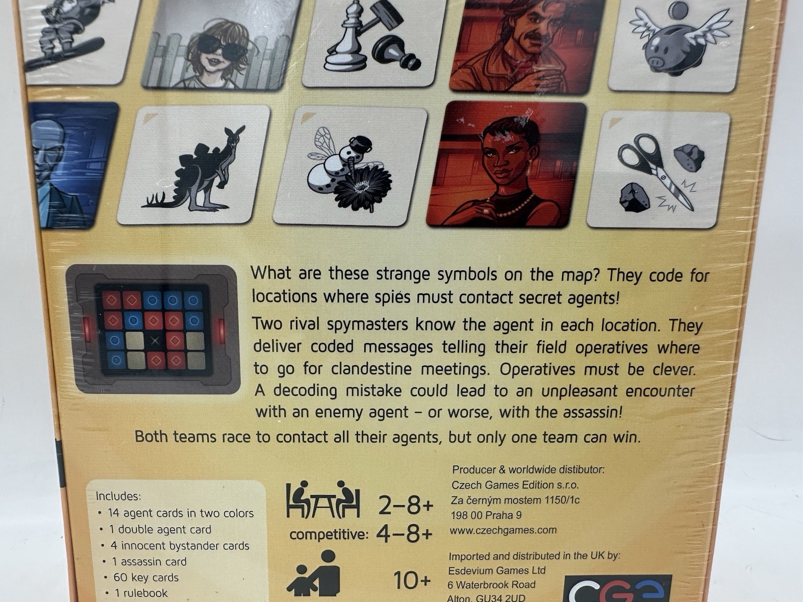 Codenames Pictures Tile Board Word Game Czech Games Word Association & Reasoning