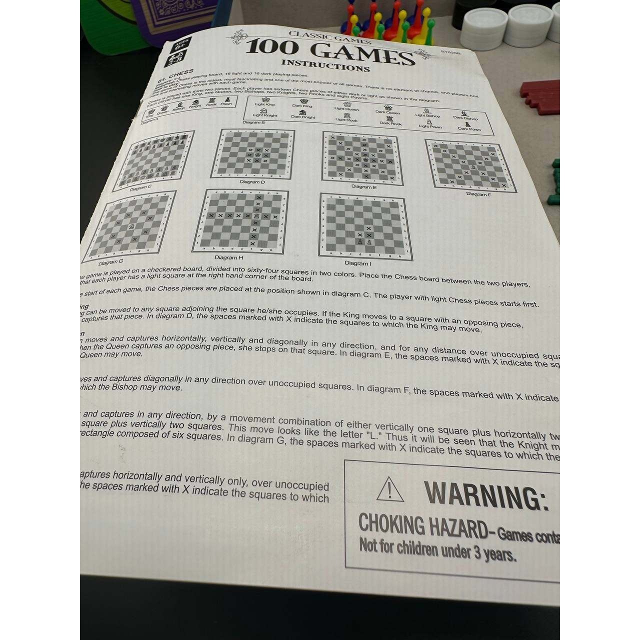 Ambassador Classic Games 100 Games Set 5 Double-Sided Boards – G01 (18)