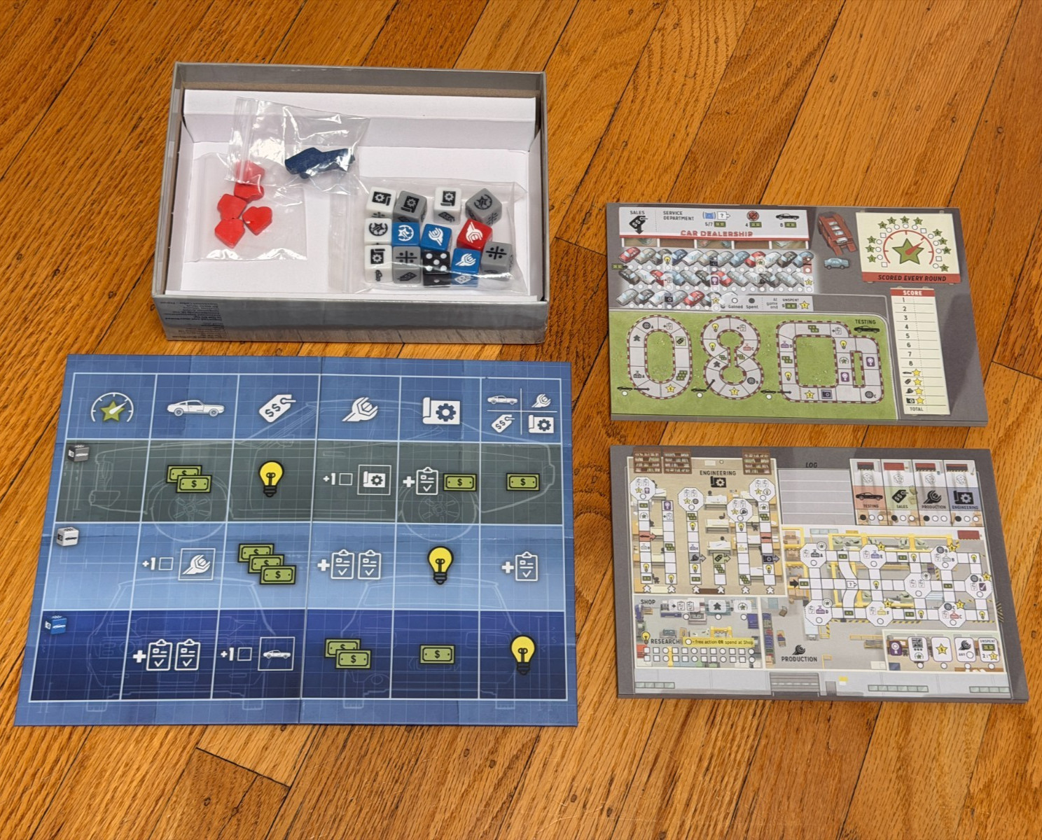 Motor City roll-and-write board game [25th Century Games]