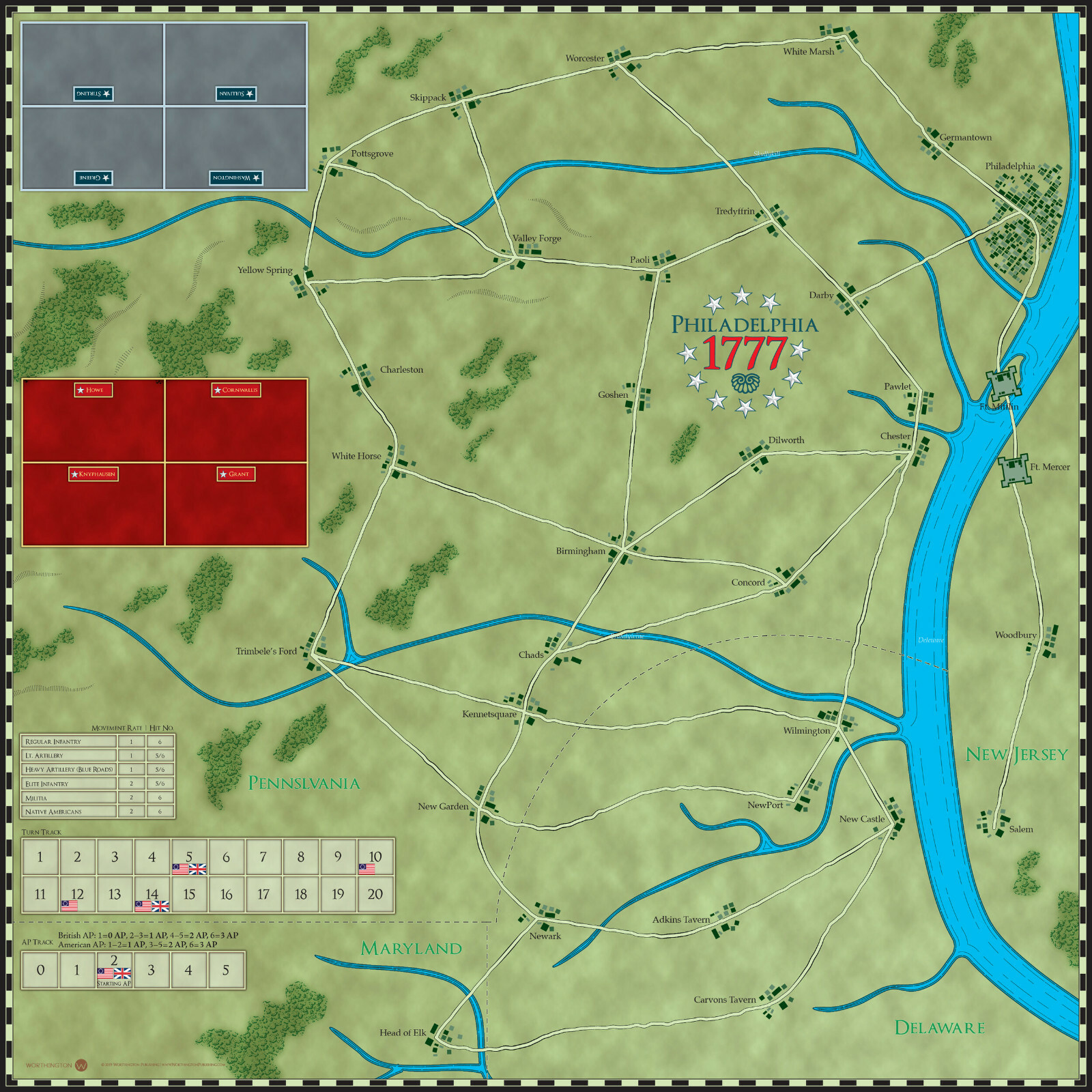Worthington Games Philadelphia 1777 New In Shrink Wrap Fast Shipping
