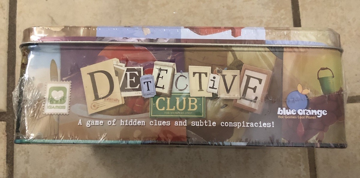 Detective Club Boardgame by Blue Orange (Metal Tin Ed.) SEALED