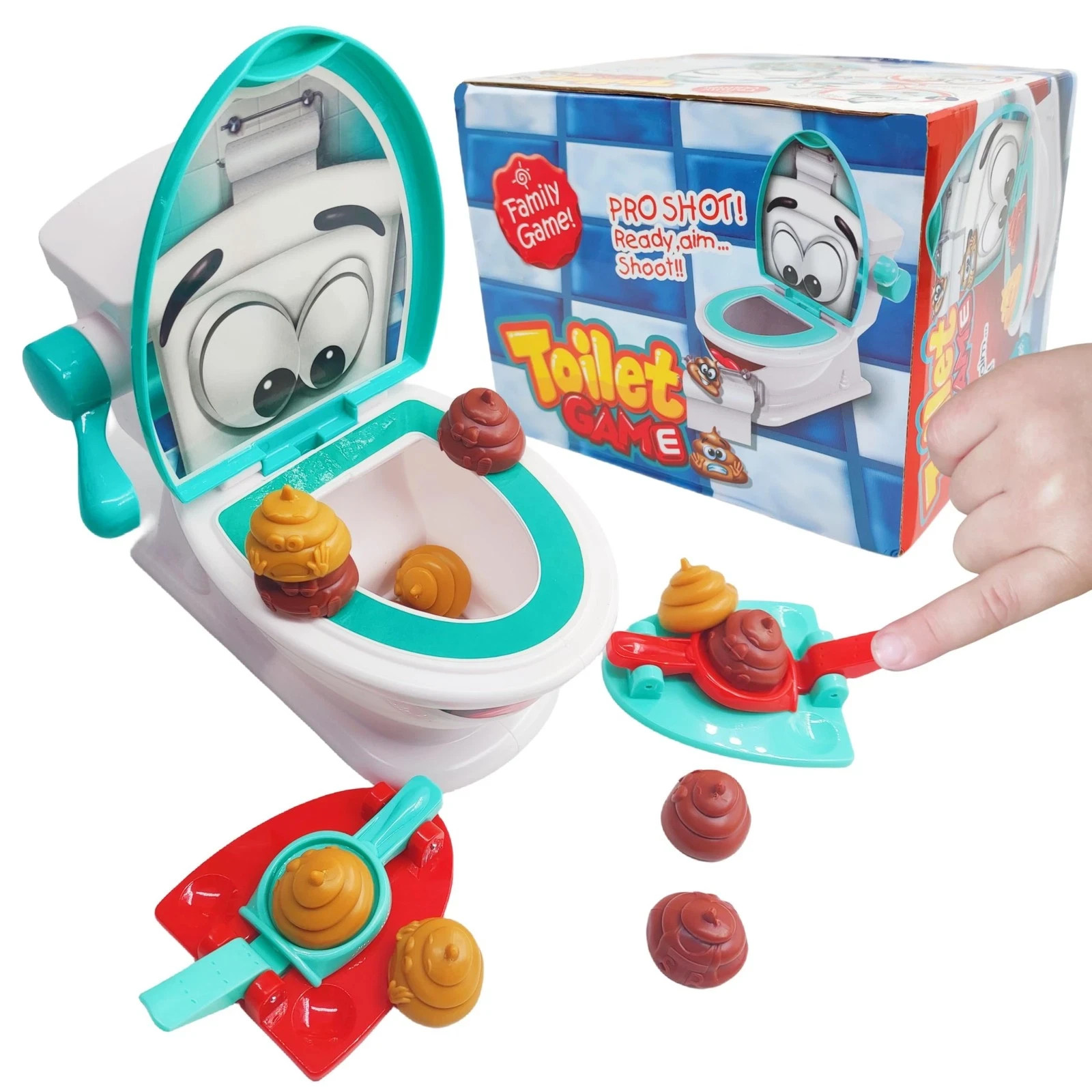 Poop Game,Floor Shooting Game for 4 – 12 Kids,Family Board Games