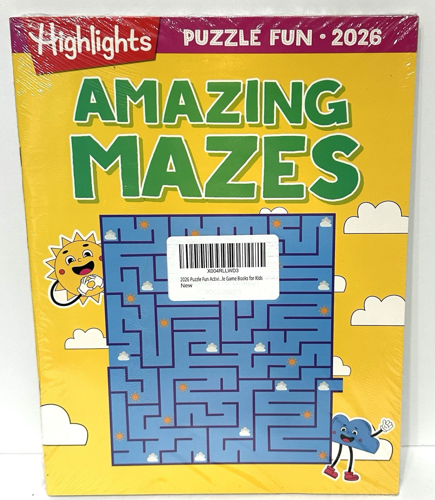 HIGHLIGHTS Kids Activity Puzzle Book Set 4 Fun Books Mazes Word Games Brain, NEW