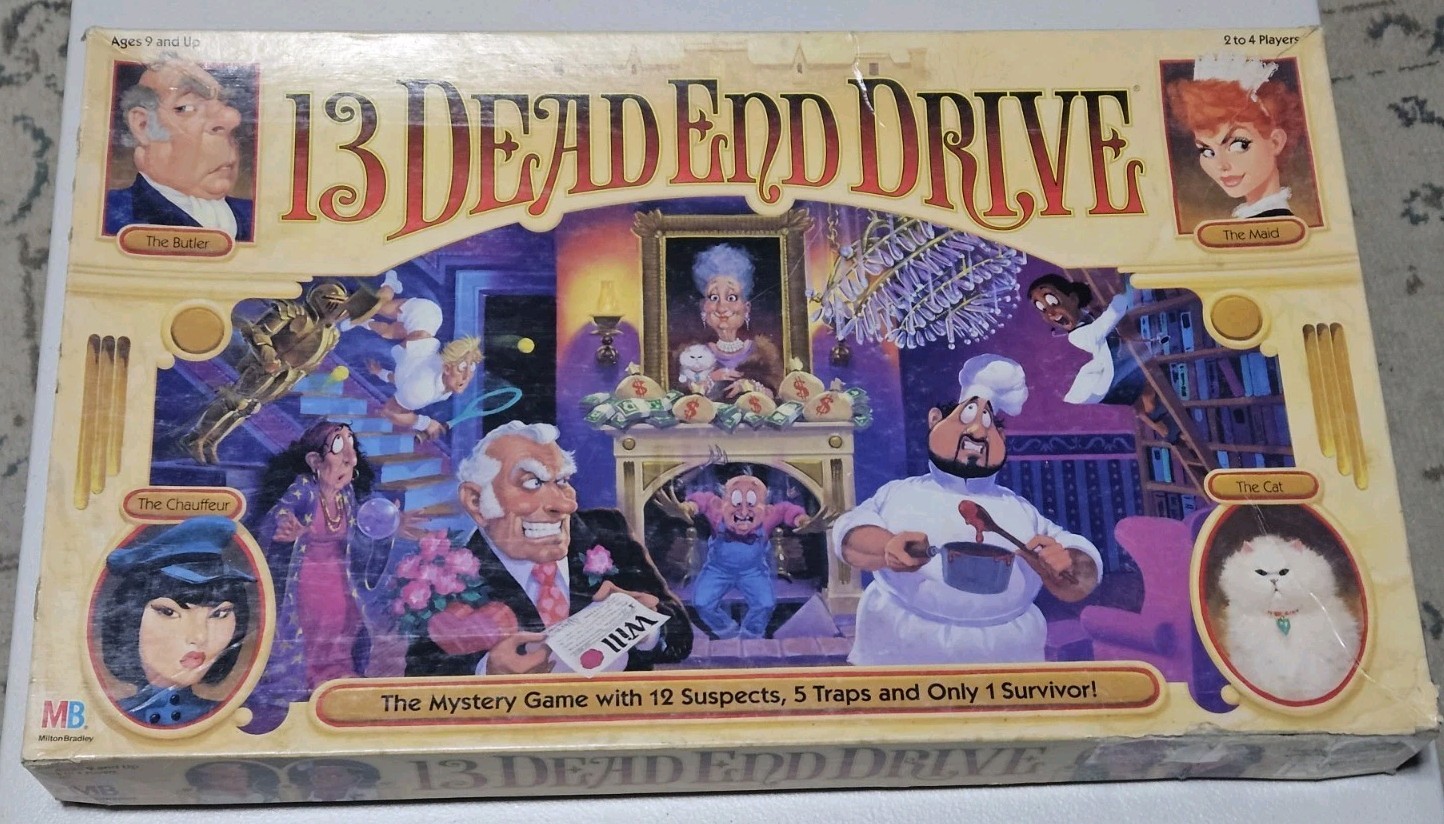 VINTAGE 13 Dead End Drive – Milton Bradley 1993 Board Game