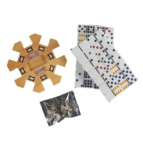 Mexican Train Dominoes Family Game Engaging Fun for 2 to 8 Players Ages 8 Up