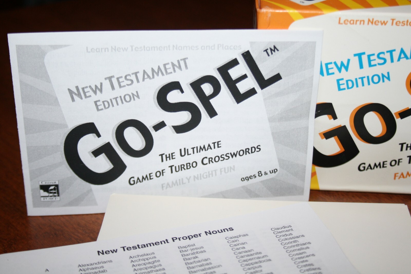 New Testament Edition Go-Spel Ultimate Game of Turbo Crosswords -Cedar Fort 2002