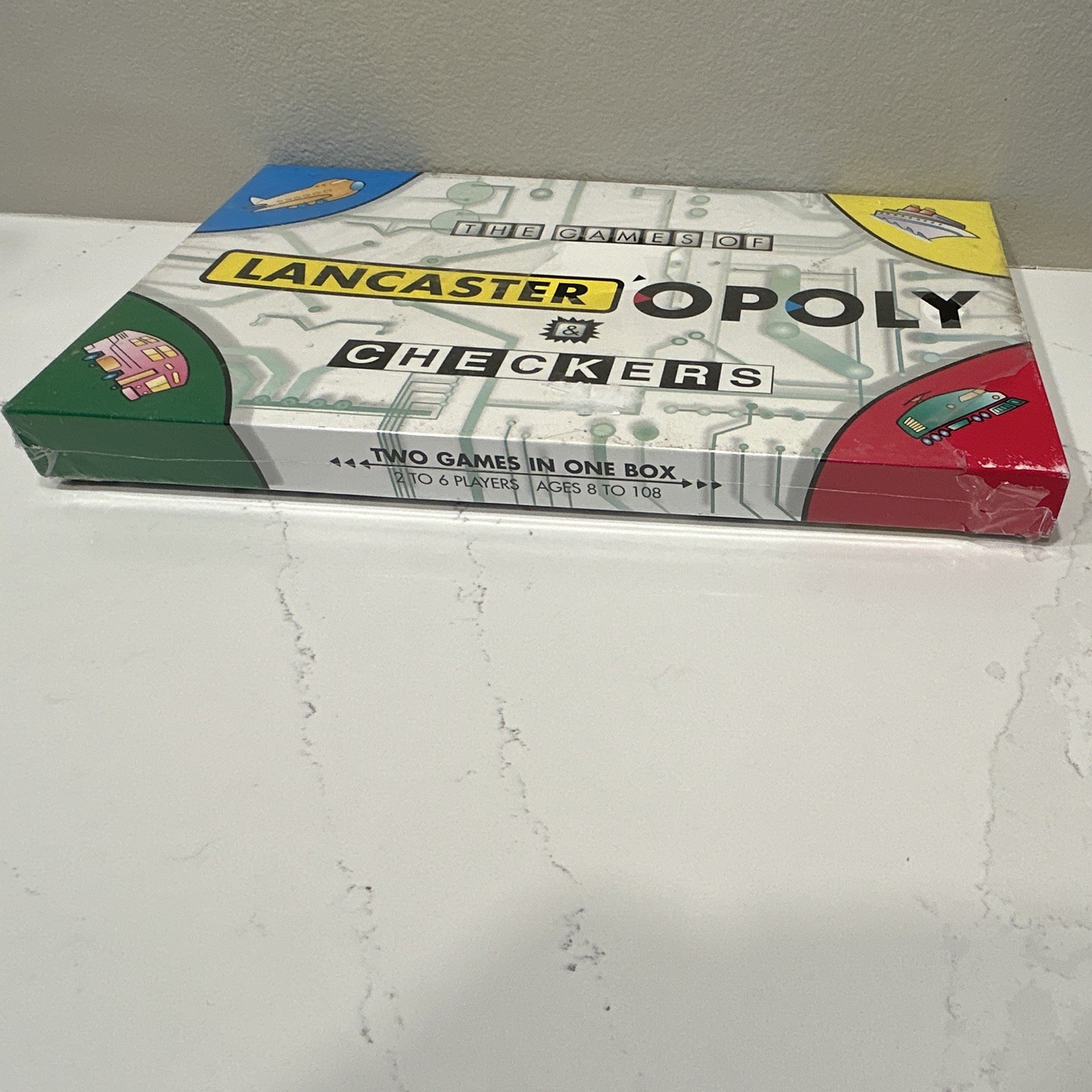 2-in-1 Board Games – Lancasteropoly & Checkers