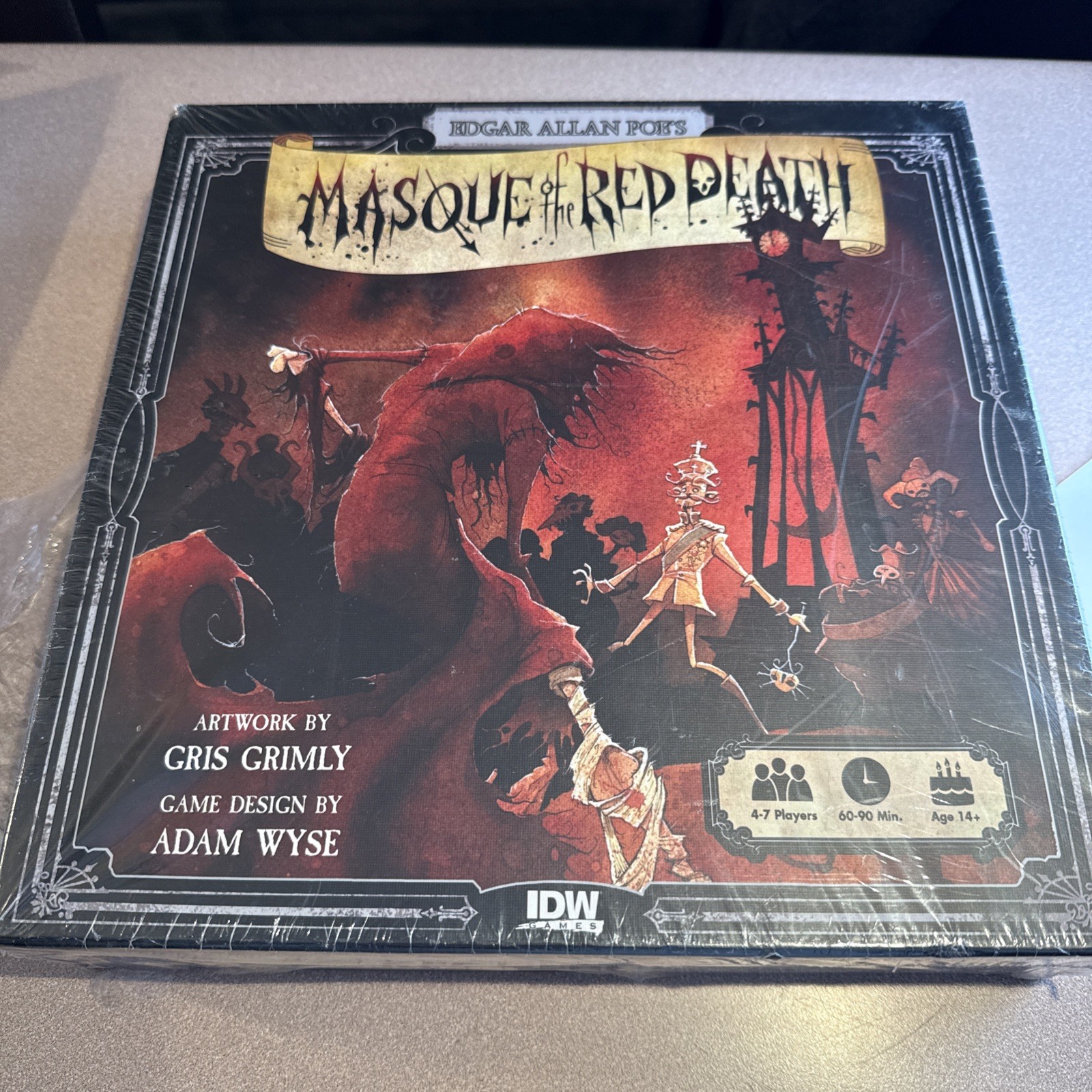 Edgar Allan Poe Masque of the Red Death Board Game Horror Gothic NEW