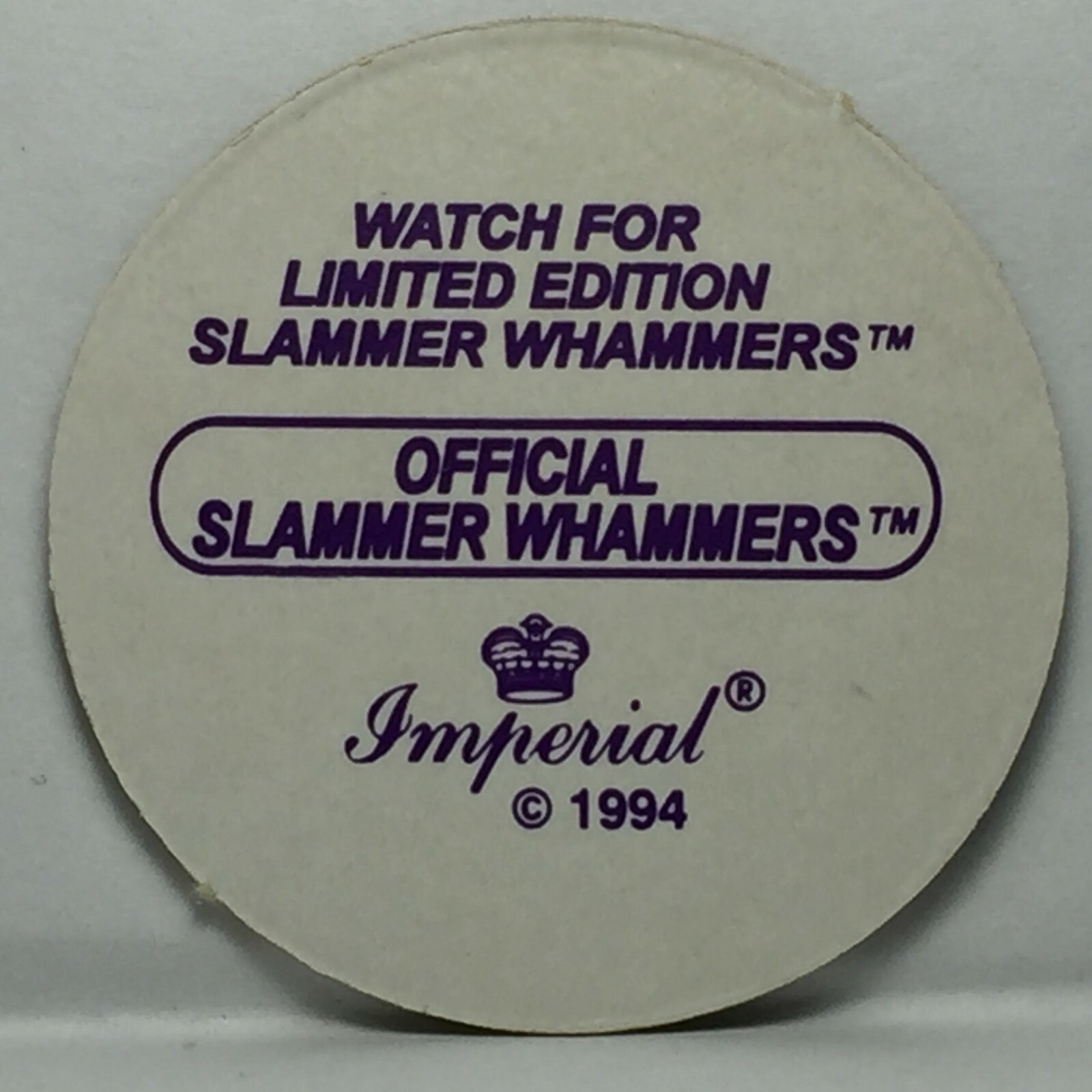 Vintage Pog * Slammer Whammers Back * Cool Caps * #269 * Bin173