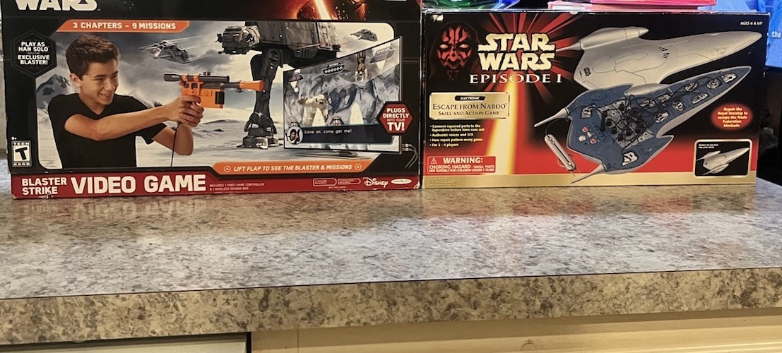 Lot Of Star Wars Electronic Skill and Action Games