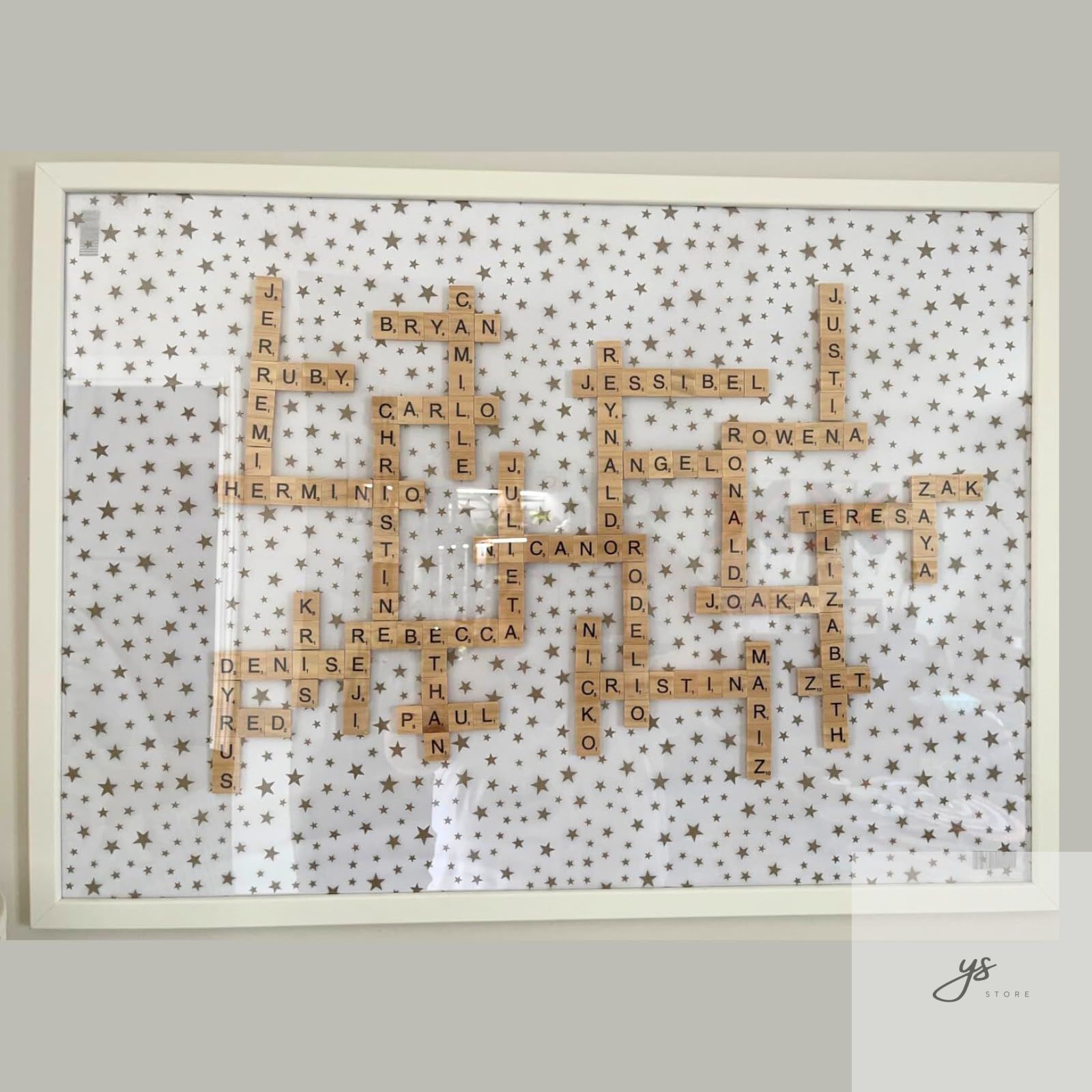 1000PCS Wood Letter Tiles A-Z Capital Letters for Crafts, Pendants Spelling Gift