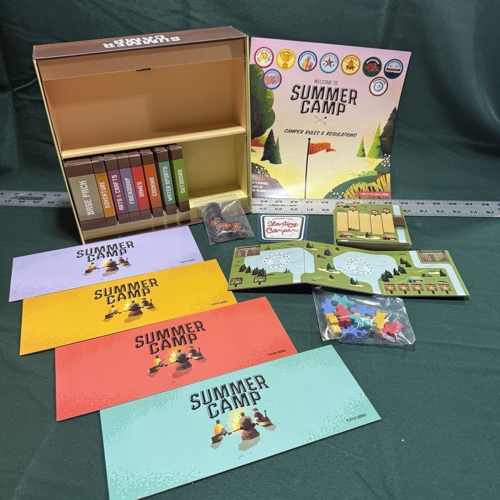 Summer Camp Board Game – Complete – NEW – Buffalo Games – Ships Free – Summer