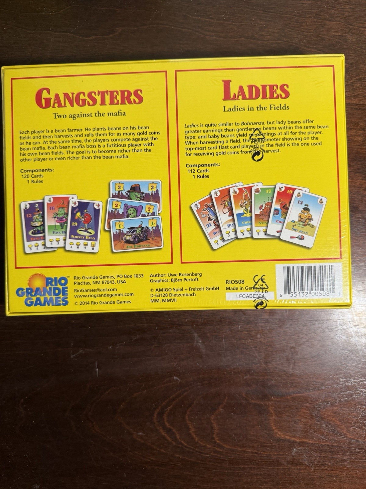 Bohnanza Ladies and Gangsters Game