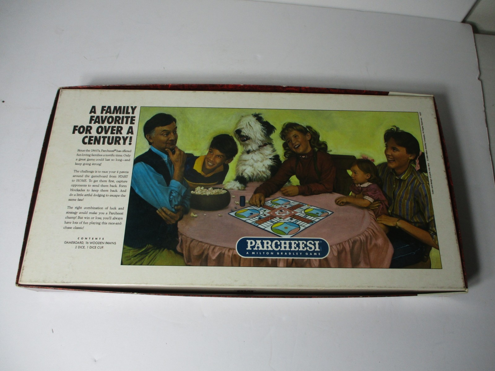 1989 Parcheesi A Royal Game of India Wooden WOOD Pawns MB Vintage MILTON