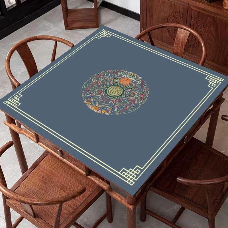 Chinese Style Mahjong Mat 31.5 * 31.5” Anti Slip & Noise Reduction Mahjong