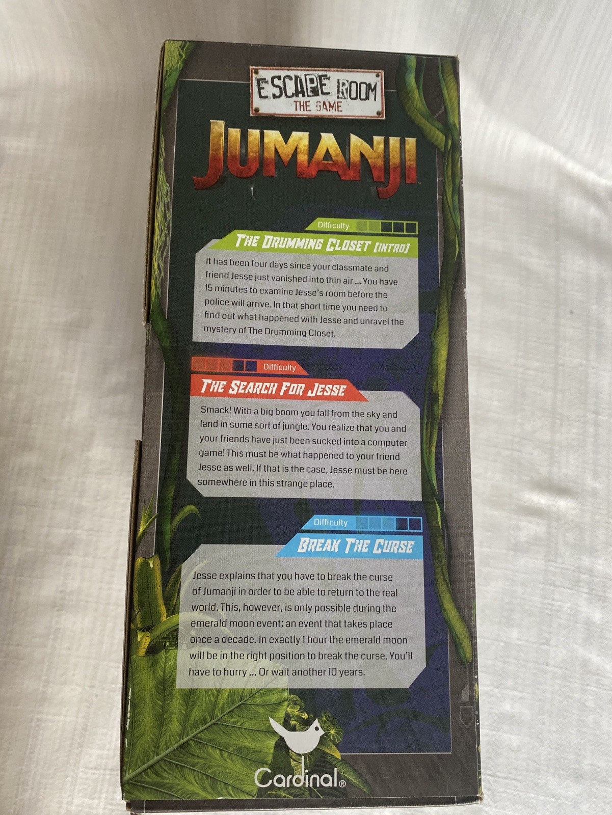 Jumanji Escape Room The Game -Complete & Tested, Opened But Never Used, Cardinal