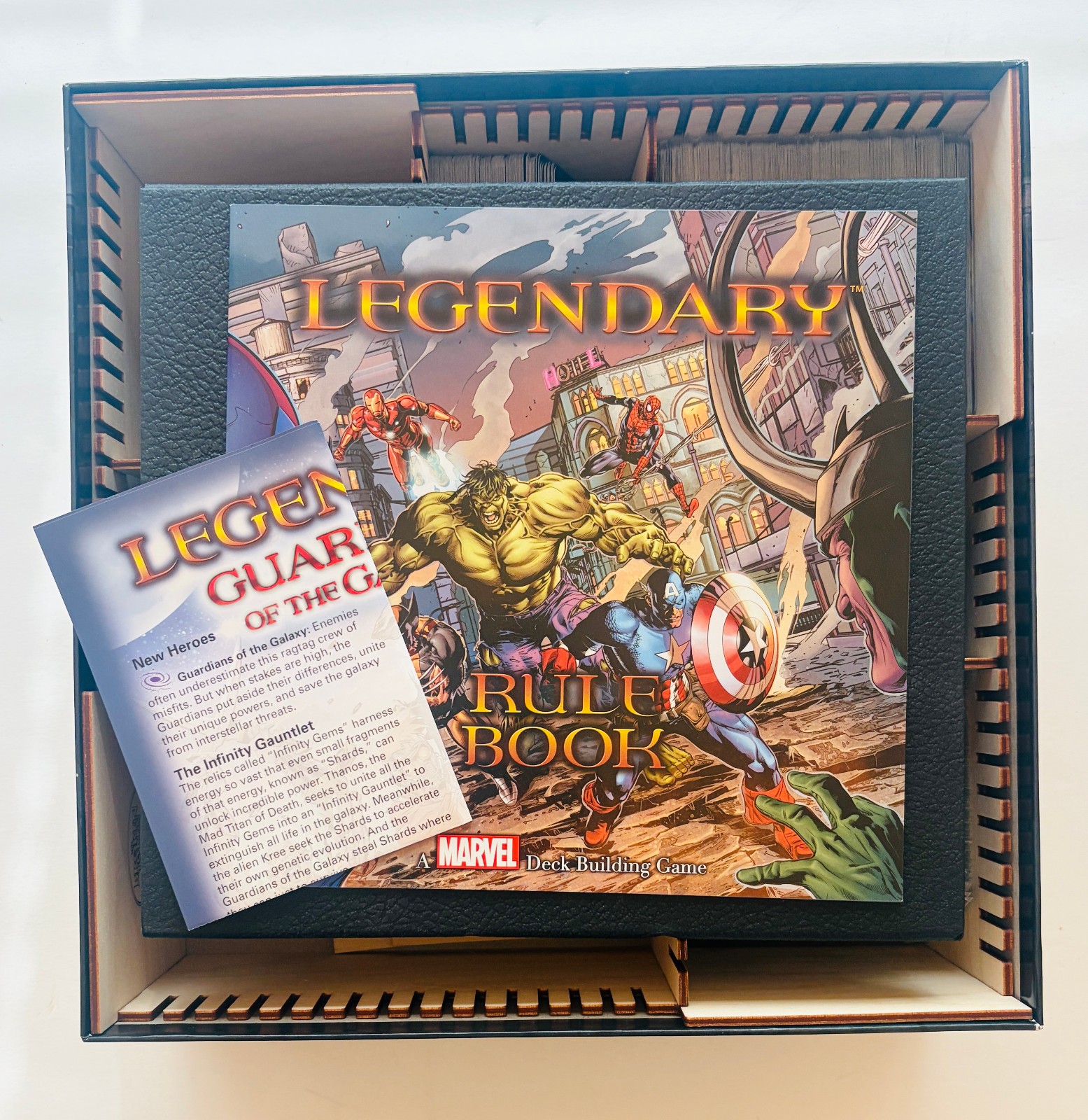 Marvel Legendary + Guardians of the Galaxy + Organizer – UNPLAYED