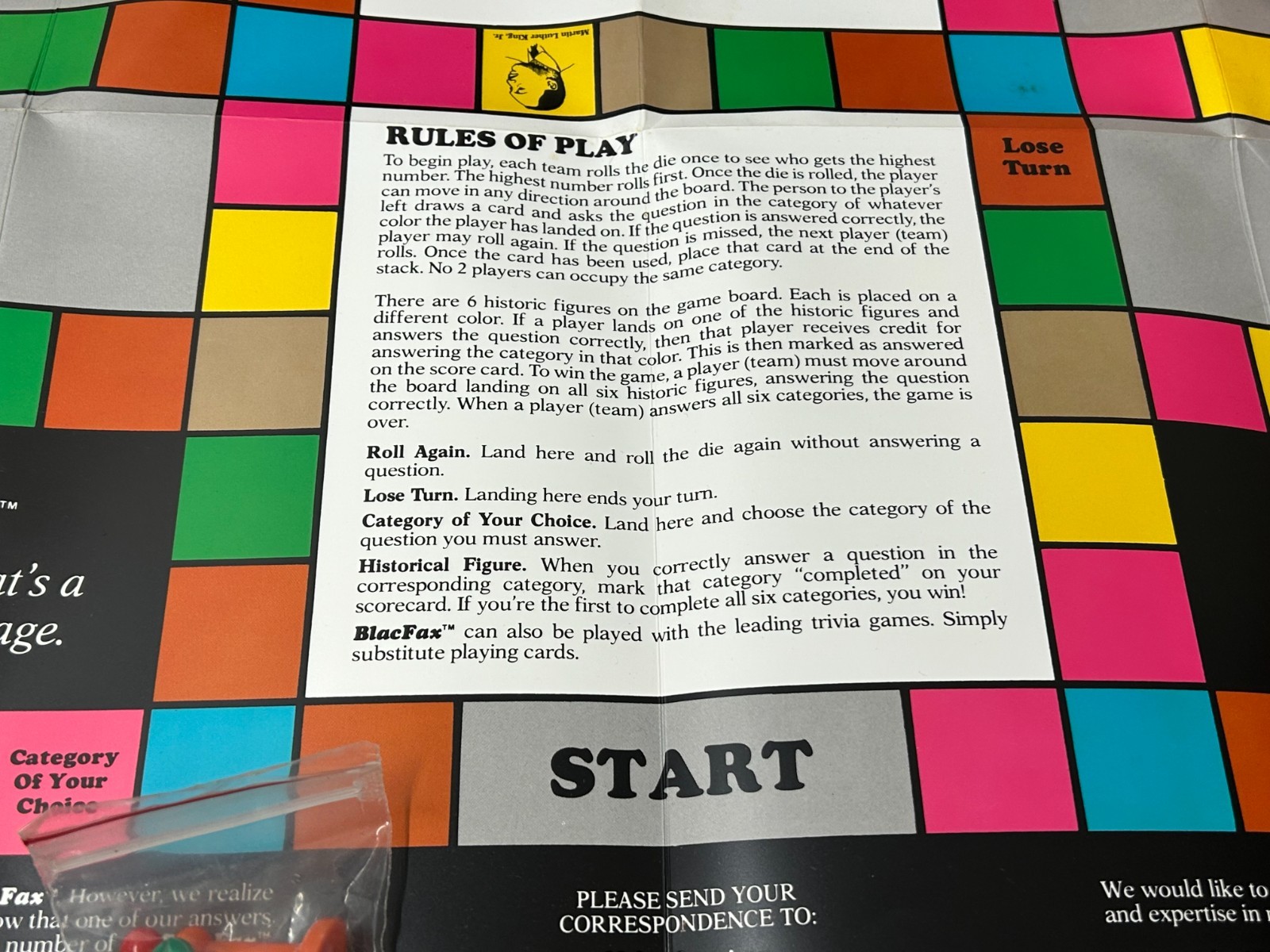 BlacFax Blac Fax Trivia Game African American Black Culture History Vintage 1985