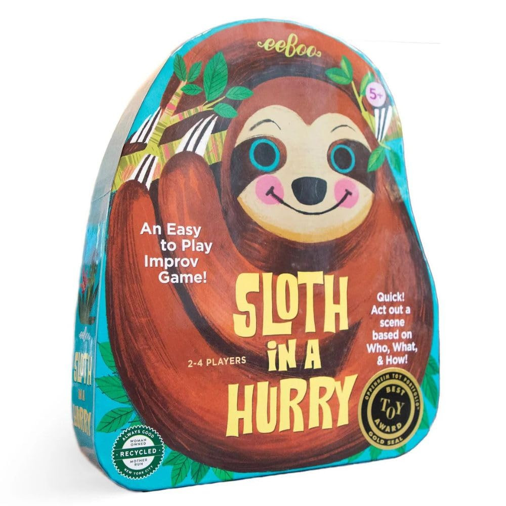 Sloth in a Hurry Improv Game for Kids Quick Action Fun Ages 5 and Up