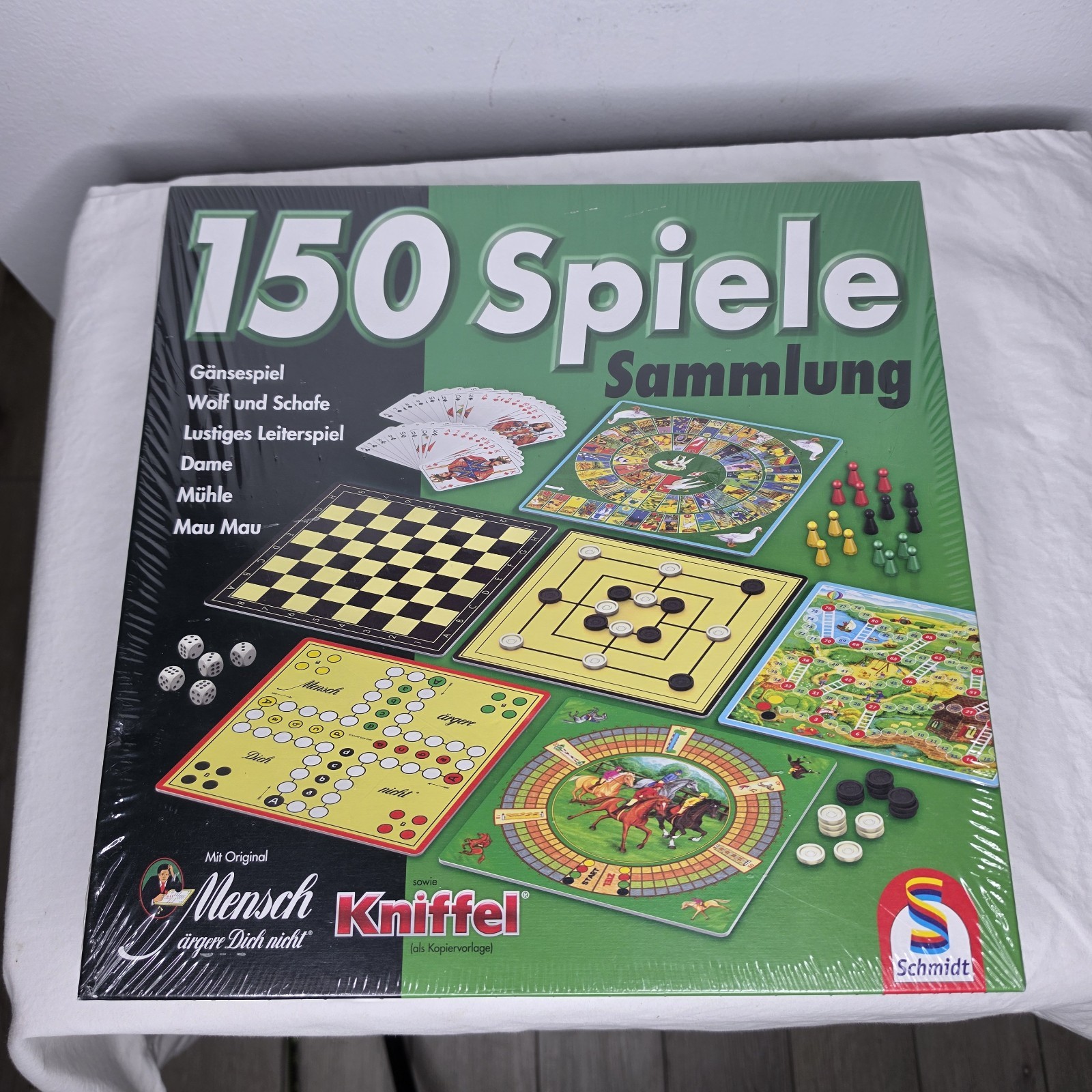 Schmidt Spiele 49141 150 Spielesammlung German Board Game NIB NEW