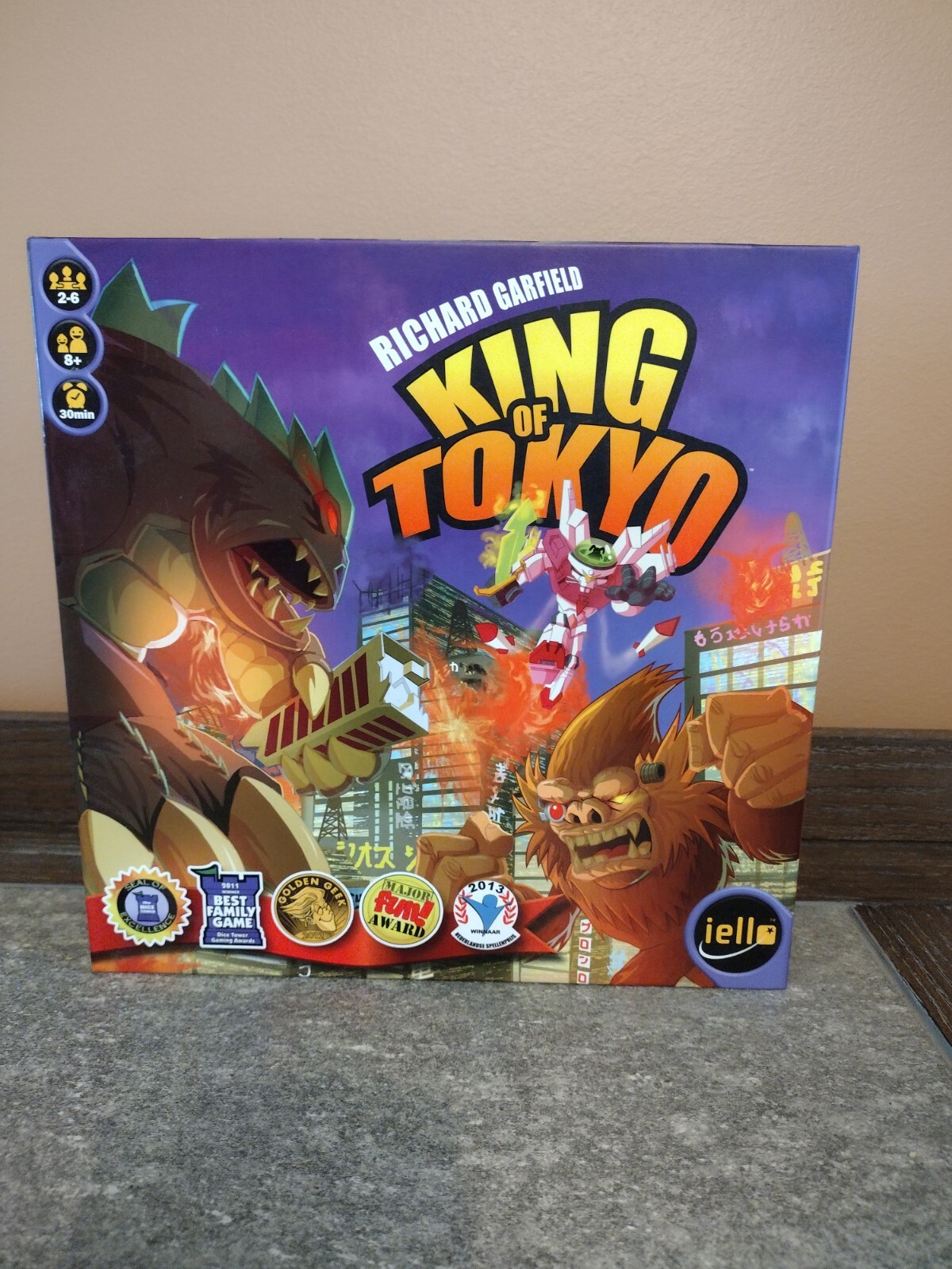King of Tokyo Board Game Richard Garfield Complete Open Box