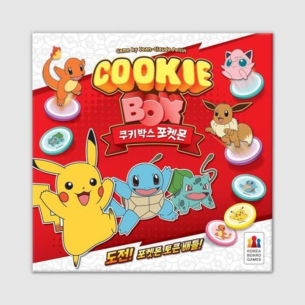 Cookie Box Pokemon Korean Board Game Token Game 2-4 Players