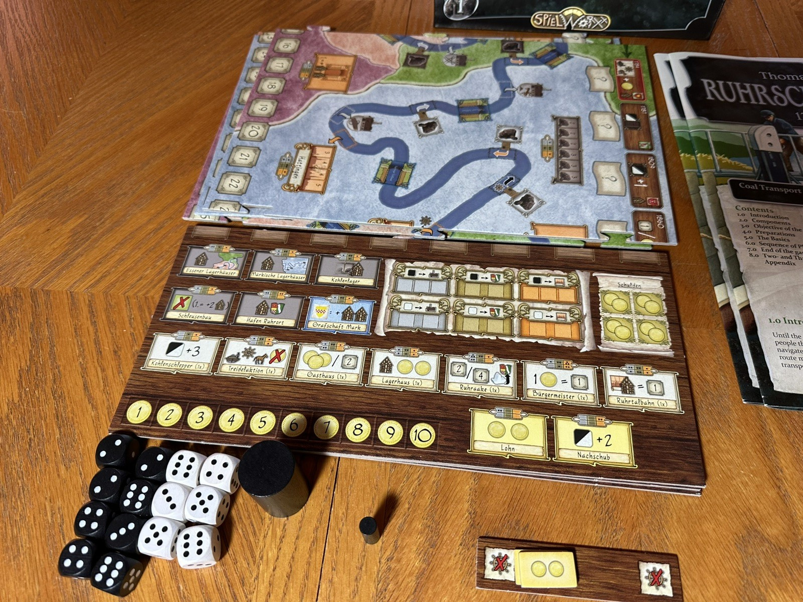 Ruhrschifffahrt 1769-1890 Board Game, Great Condition!