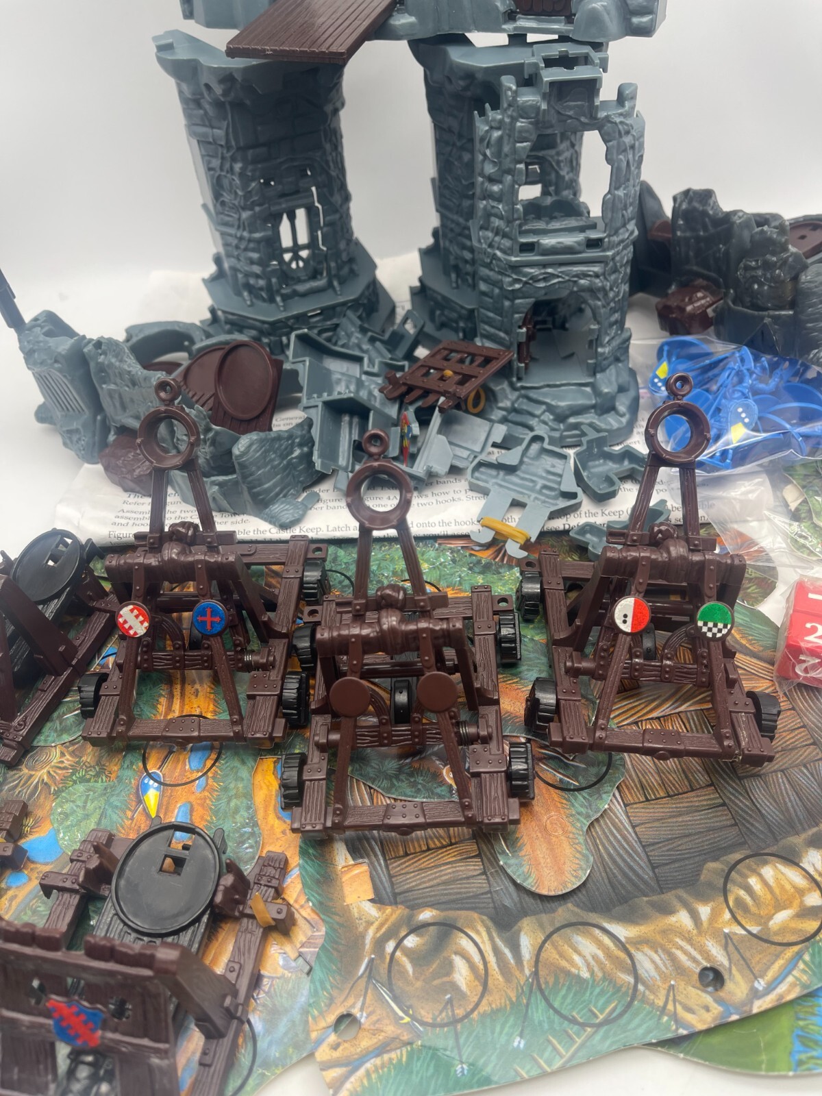 INCOMPLETE Weapons & Warriors Castle Combat Set Pieces AS IS See Description