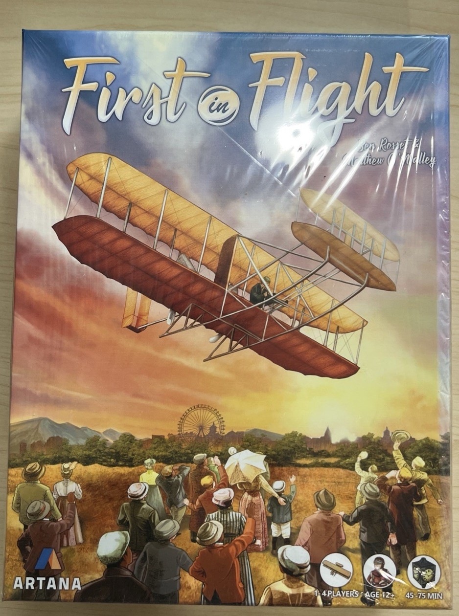 [open Box] First In Flight Board Game Sleeved family History Fun