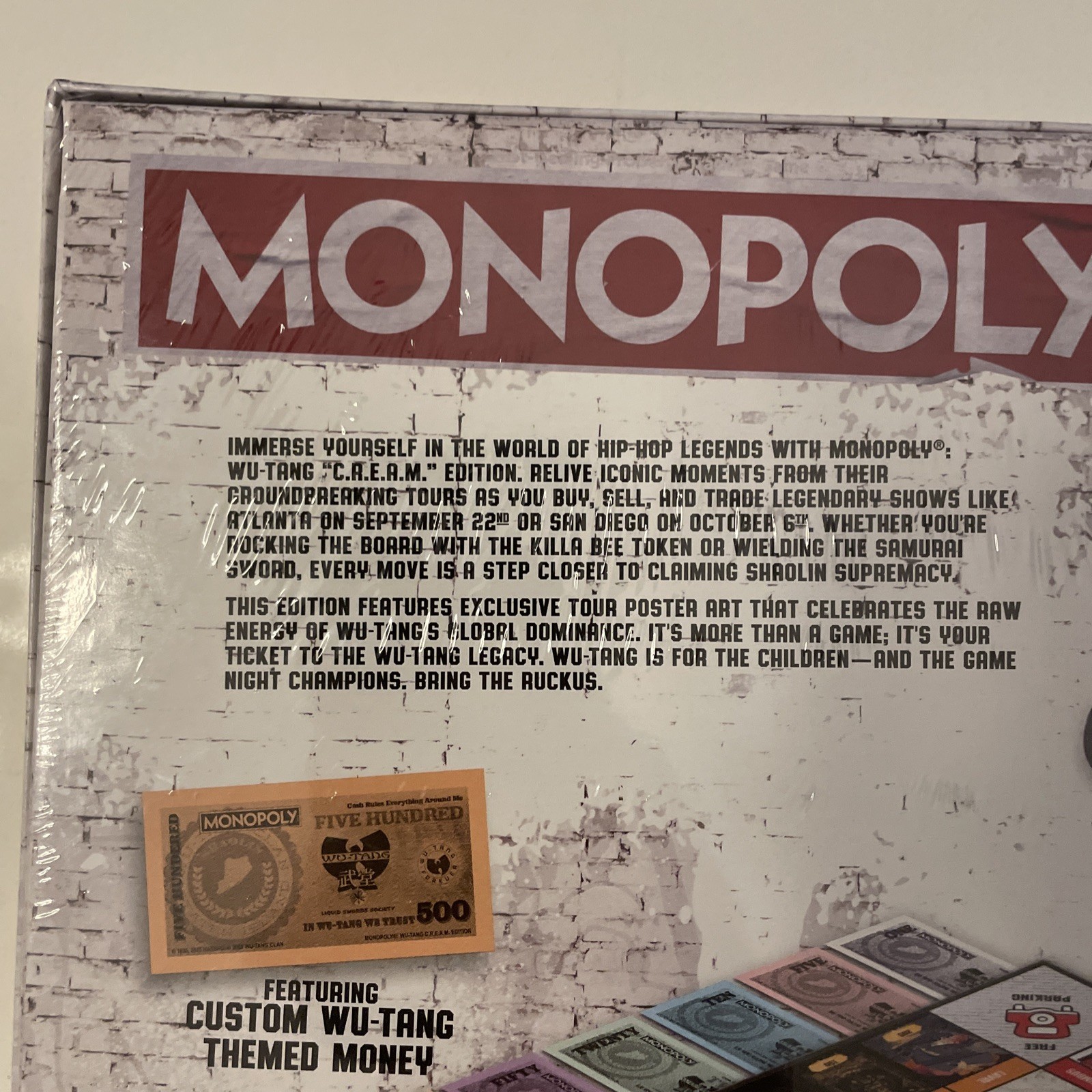 Wu Tang Clan Limited Edition Official Monopoly Board Game Sealed