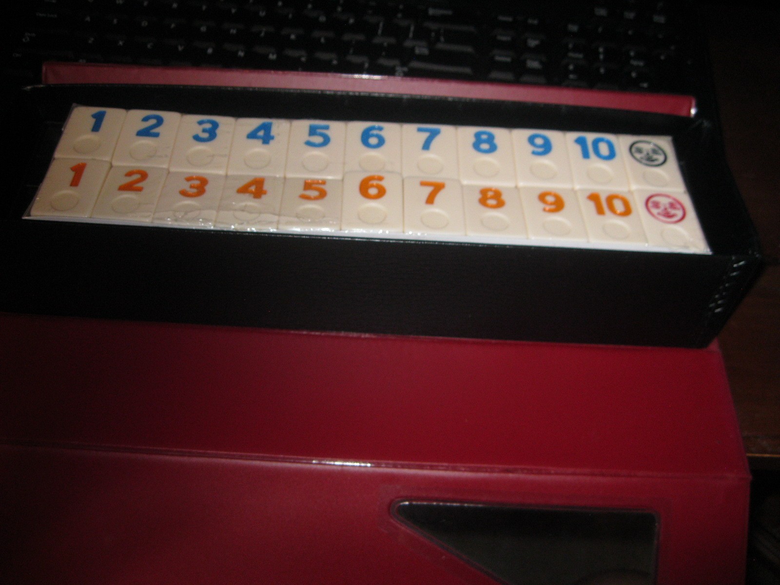 NEW RUMMY GAME.NEVER USED AND IN LEATHER CASE.