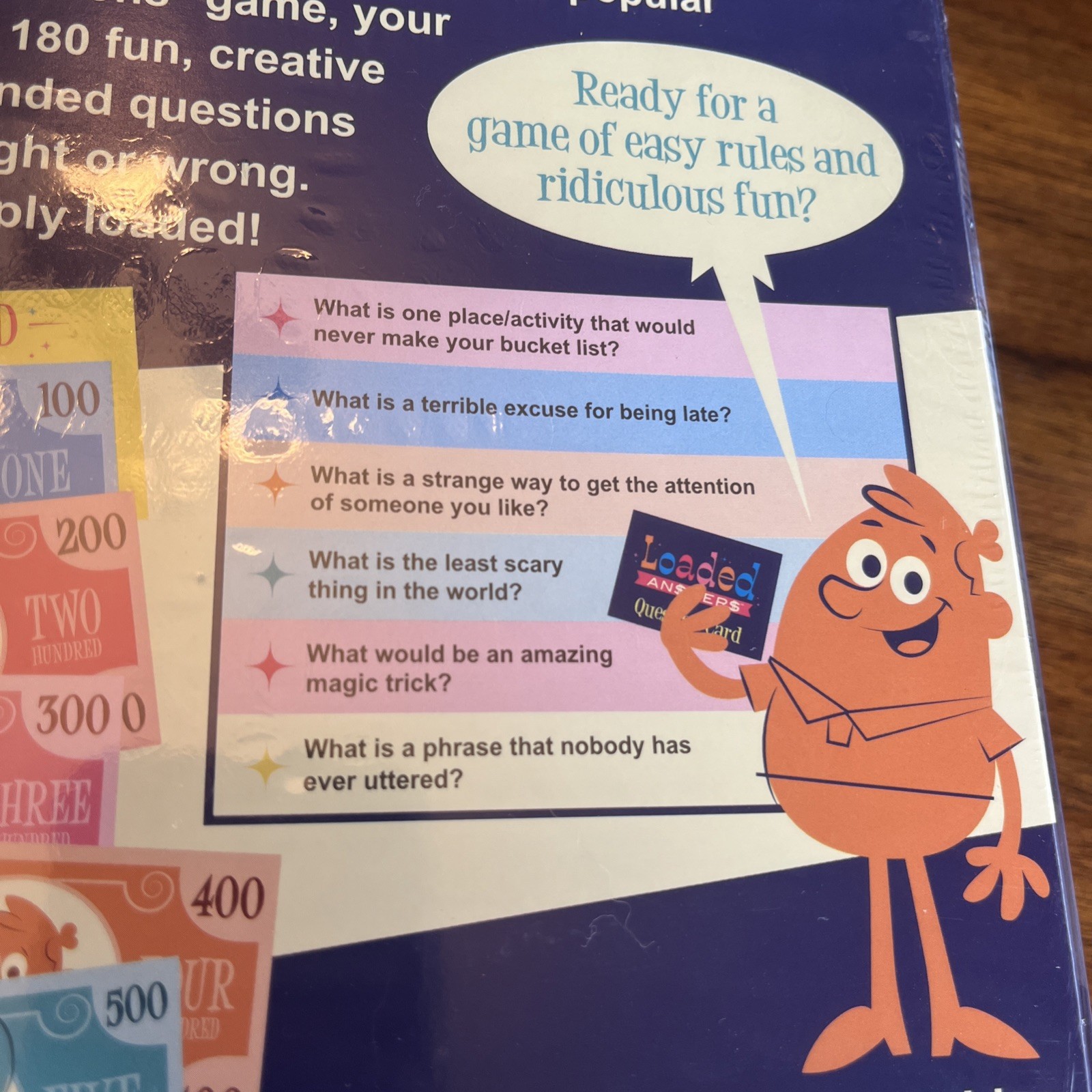 Loaded Answers Board Game “The Game Where Funny Meets Money” 4-6 Players, NEW