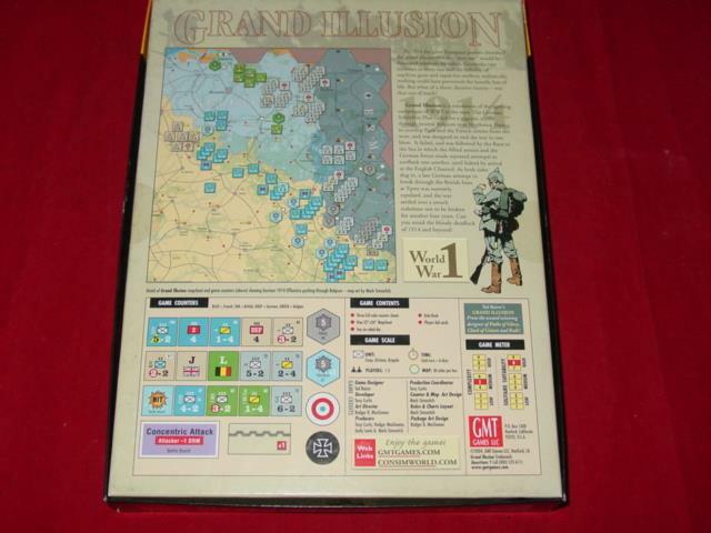 GMT GAMES 2004 – GRAND ILLUSION – Mirage of Glory, 1914 (UNPUNCHED) EX