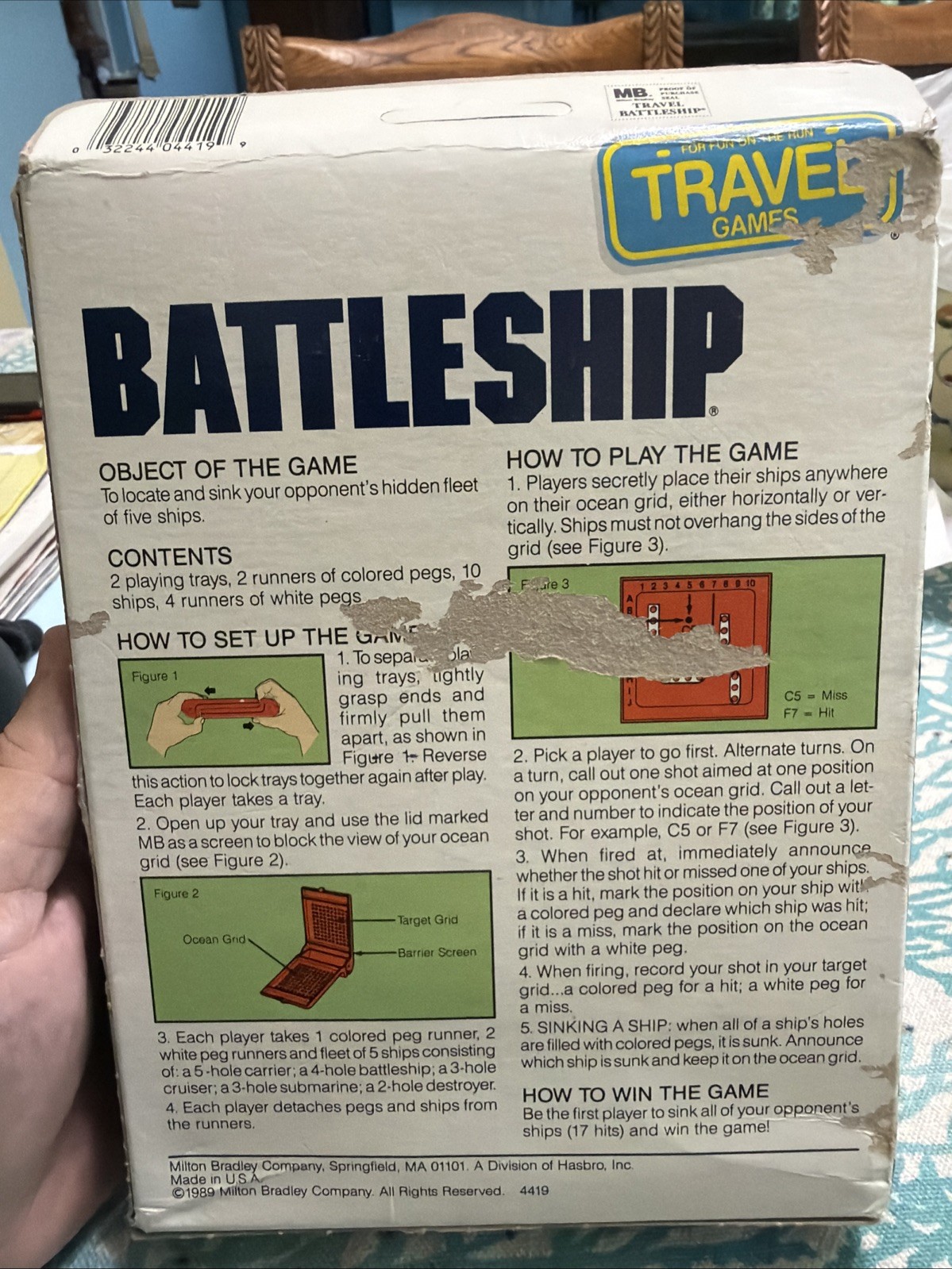 Vintage 1989 Milton Bradley Travel Battleship Game Sealed NOS Made in USA