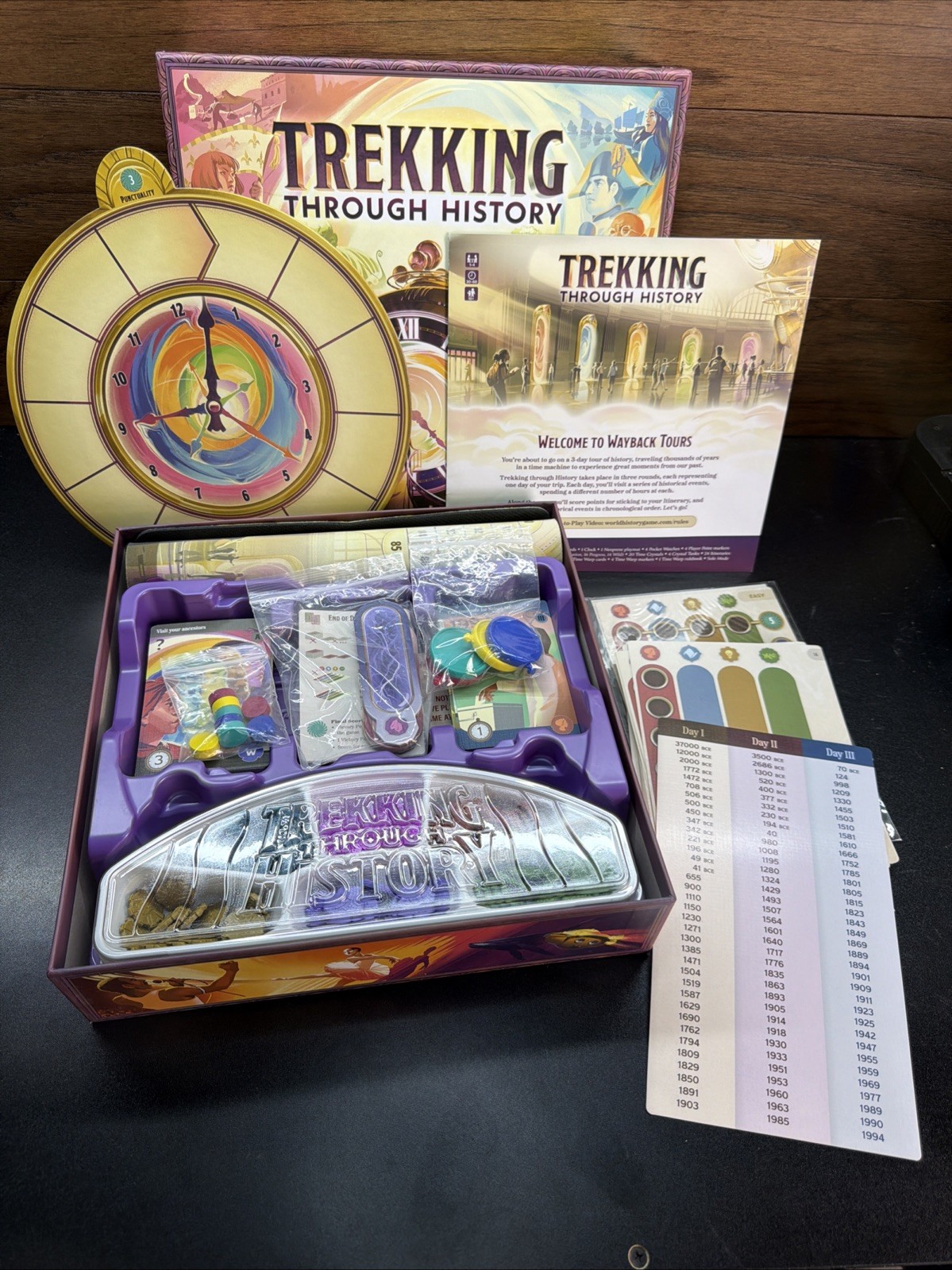 Trekking through History: the Family Board Game – Open Box