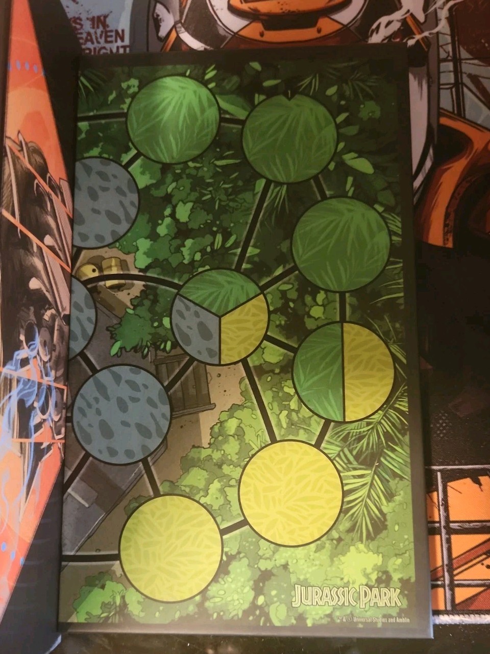 Unmatched Jurassic Park Ingen vs Raptors Board Game, 2 Players, Mondo Games