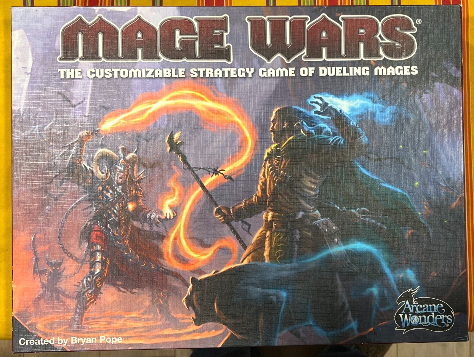 Mage Wars Board Game ~ Core Set 2012 ~ Arcane Wonders ~ Open, lightly played