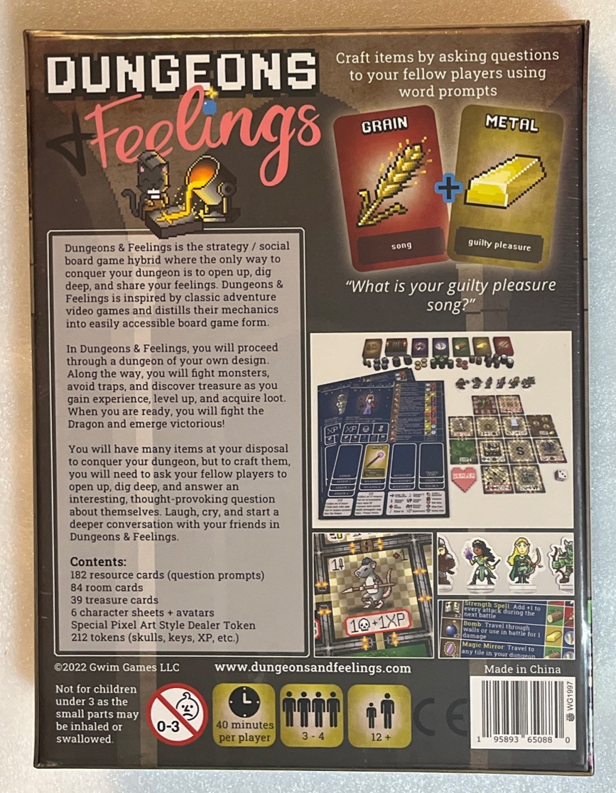 Dungeons and Feelings | Board Game | Storytelling | Adventure | RPG