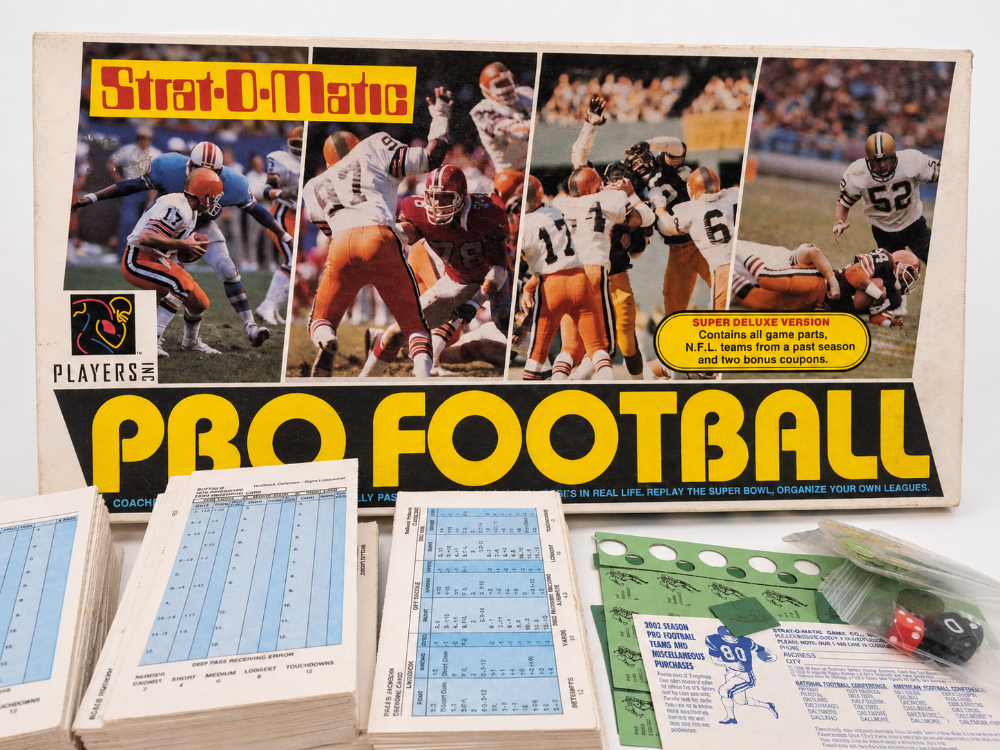 Strat-O-Matic Pro Football Super Deluxe Edition 2002 Season Vintage Game
